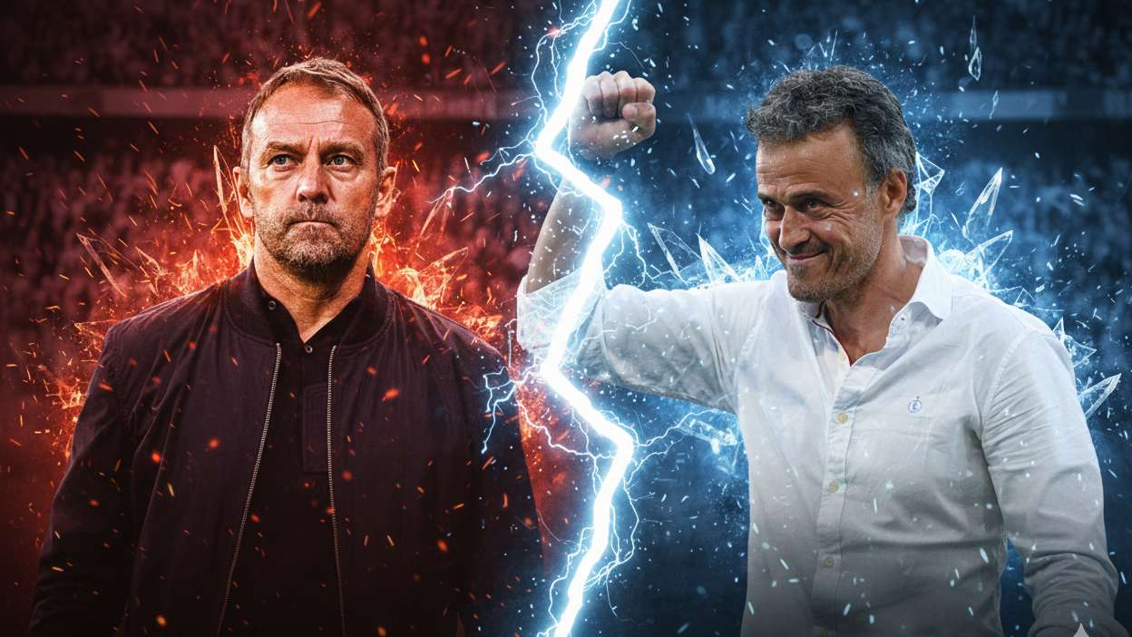 Hansi Flick Barcelona Luis Enrique PSG GOAL ONLY