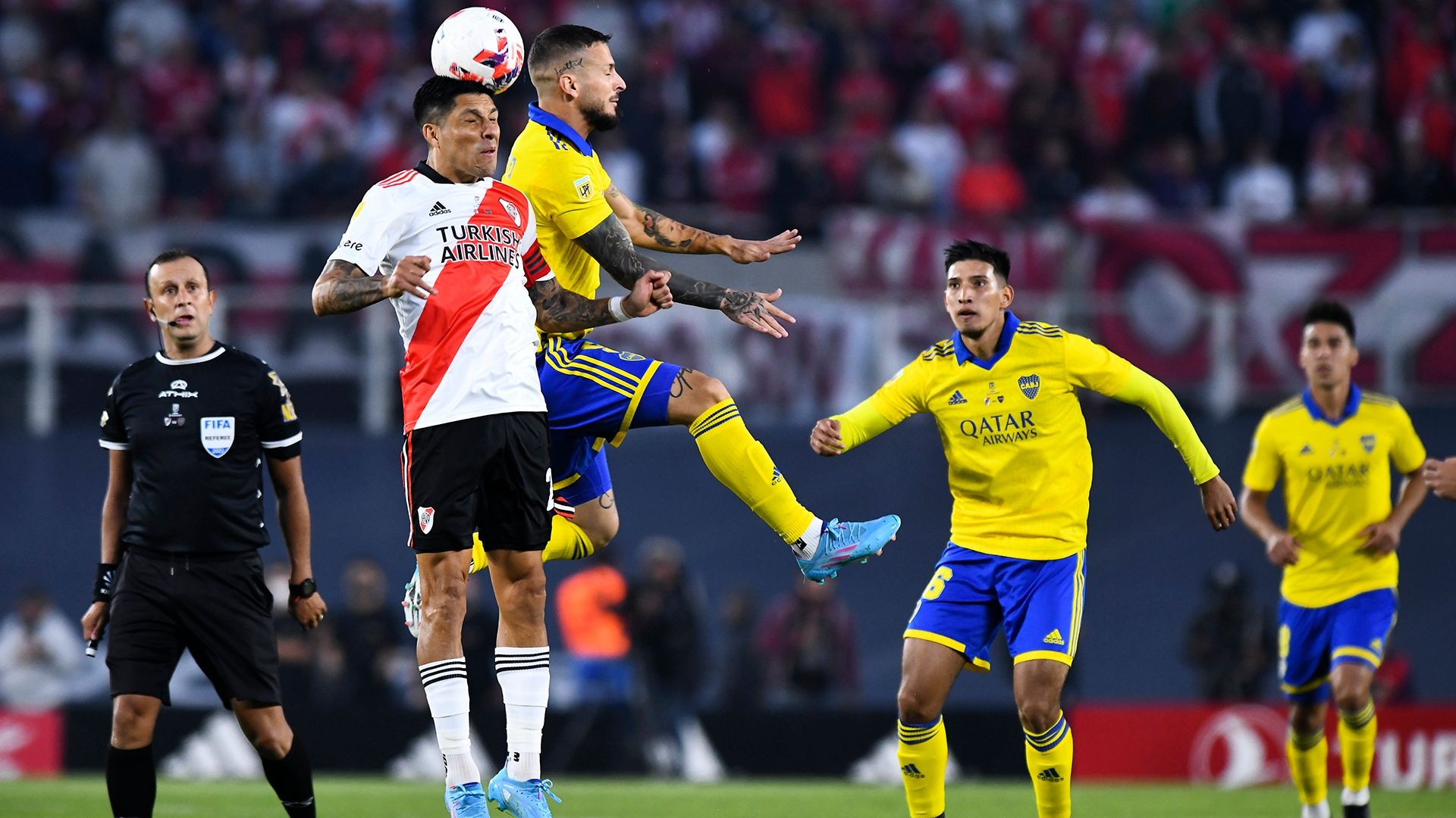 Enzo Perez Dario Benedetto River Boca Copa Liga Profesional 20032022