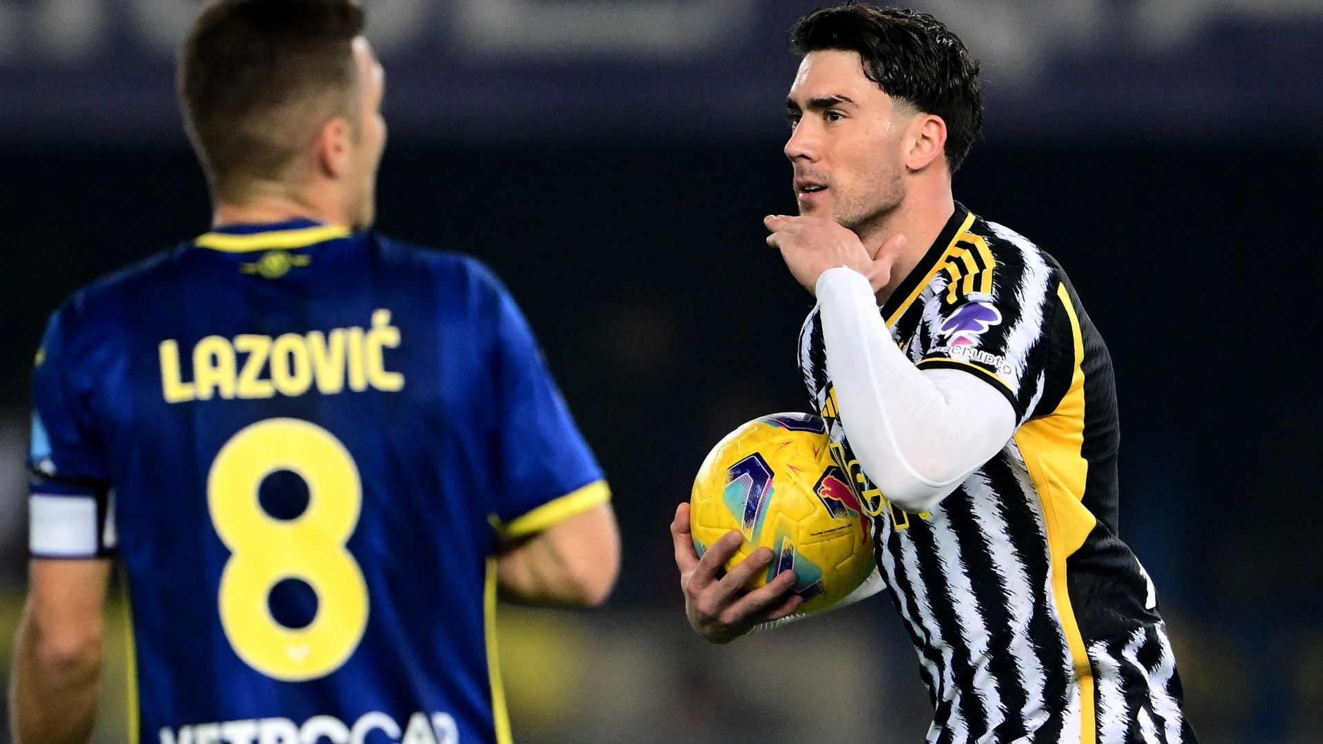 Vlahovic Verona Juventus Serie A