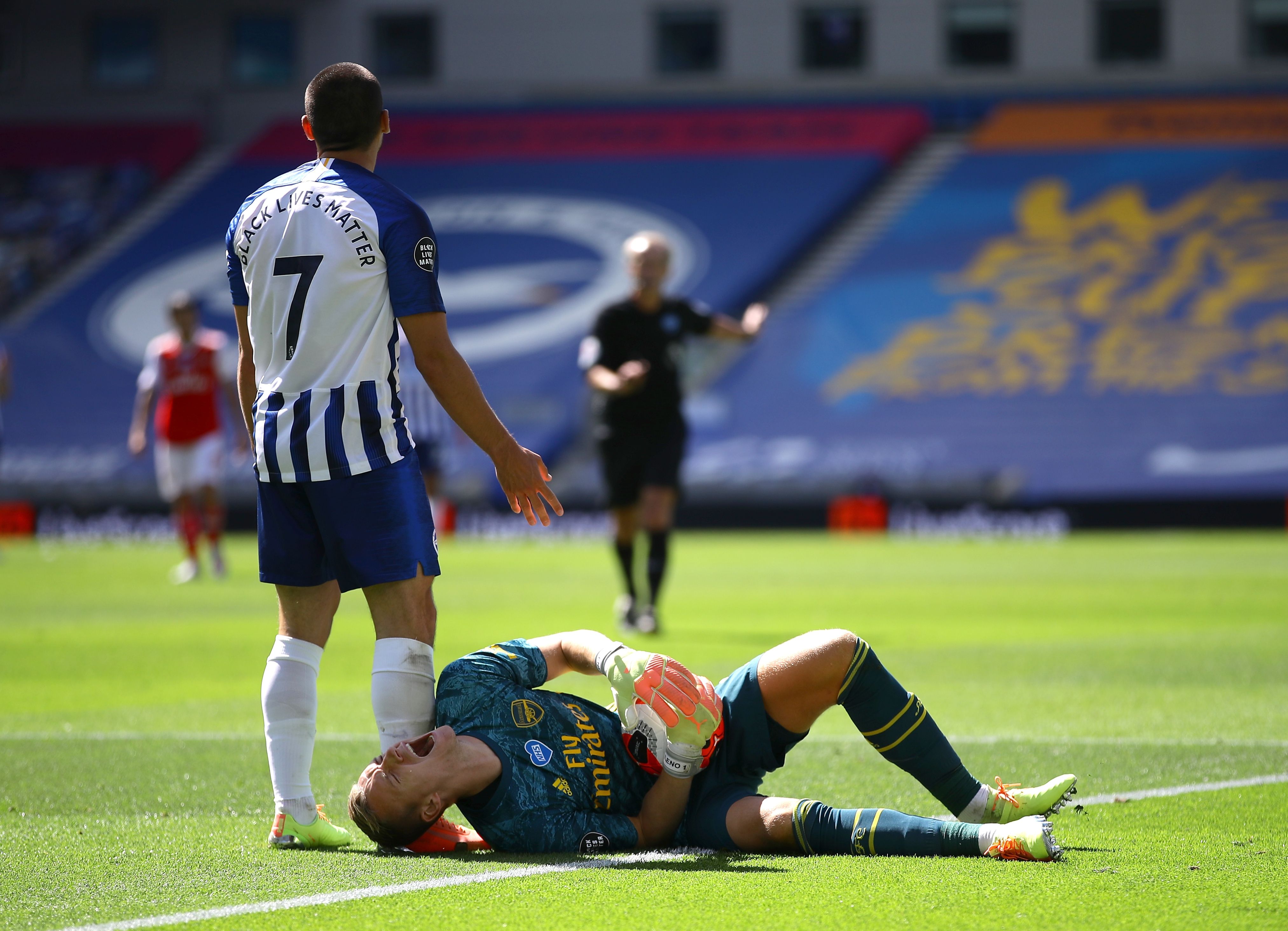 No portada Leno Maupay Brighton Arsenal
