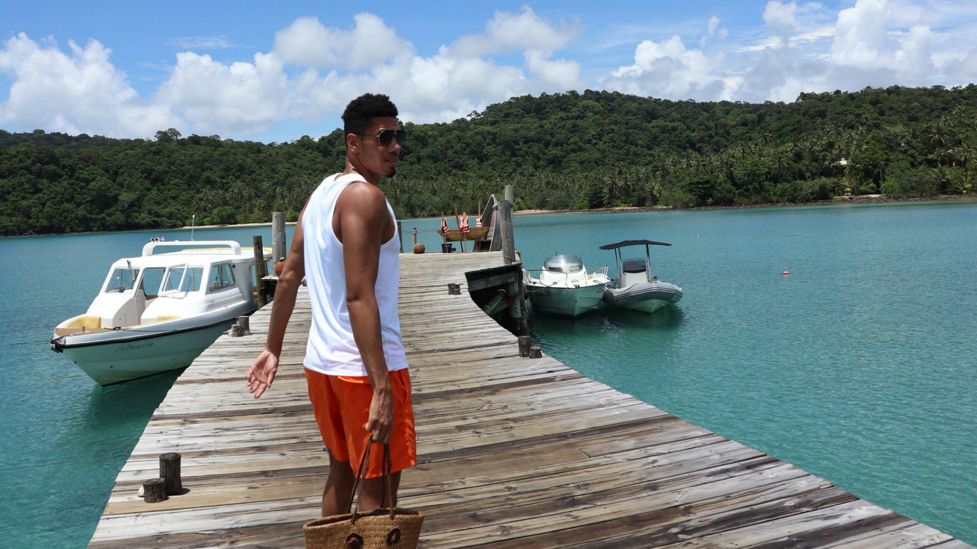 Chris Smalling Vacation Thailand