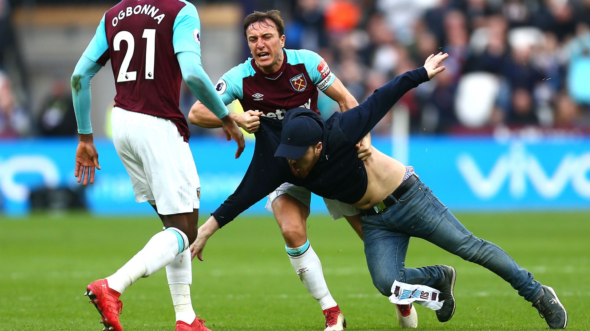 mark noble - west ham burnley - premier league - 10032018