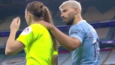 Sergio Aguero Sian Massey-Ellis