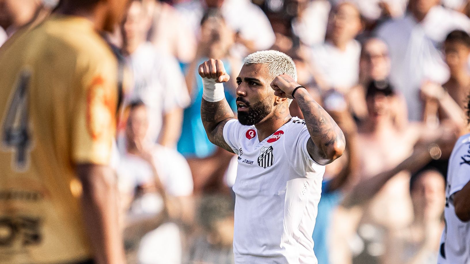 Gabigol pelo Santos, no Campeonato Paulista, em 2026