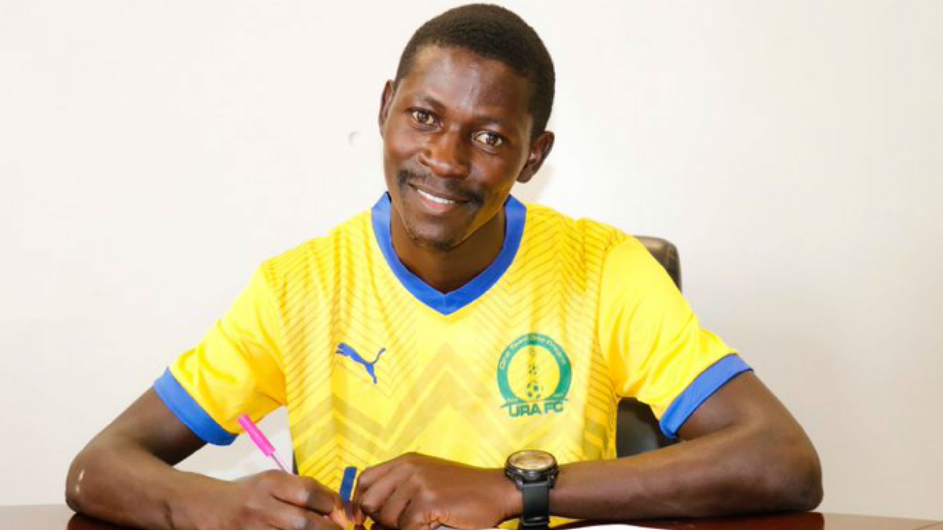 Hannington Sebwalunyo signs for URA FC.