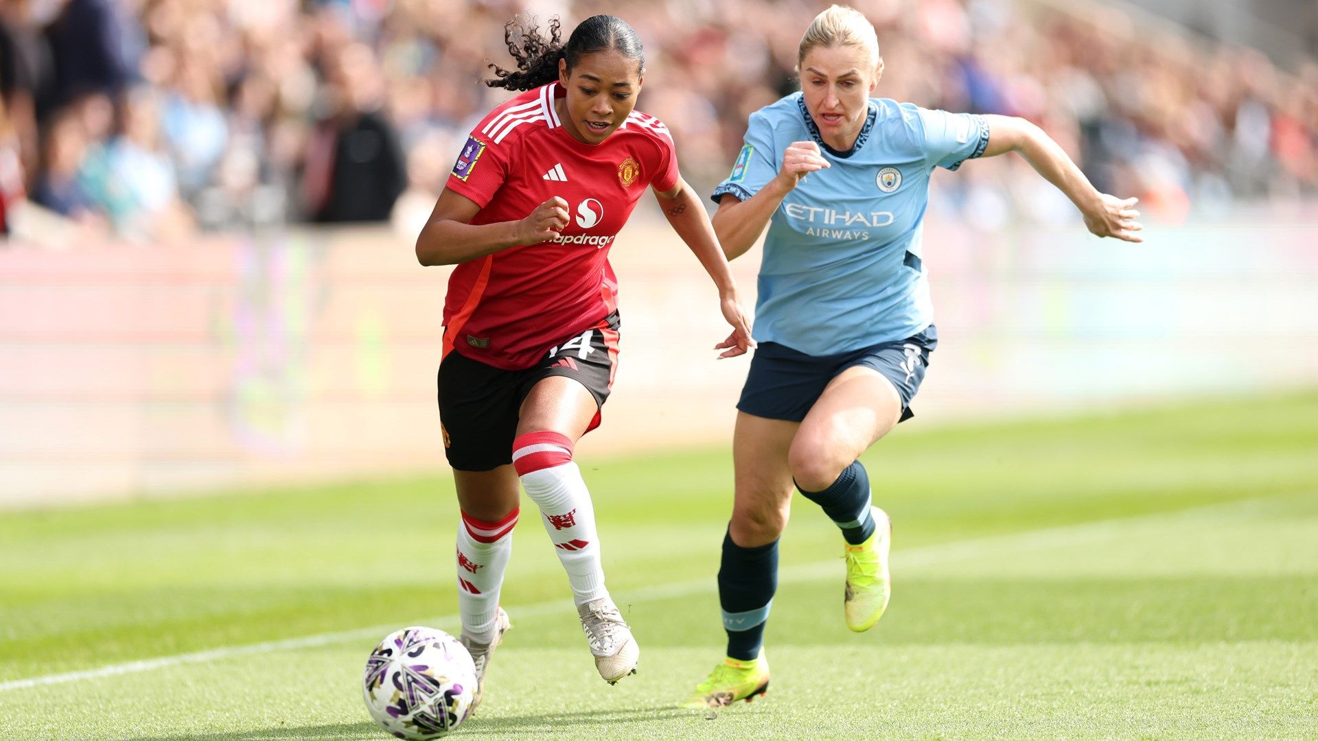 Jayde Riviere Laura Coombs Man Utd Man City Women 2024-25