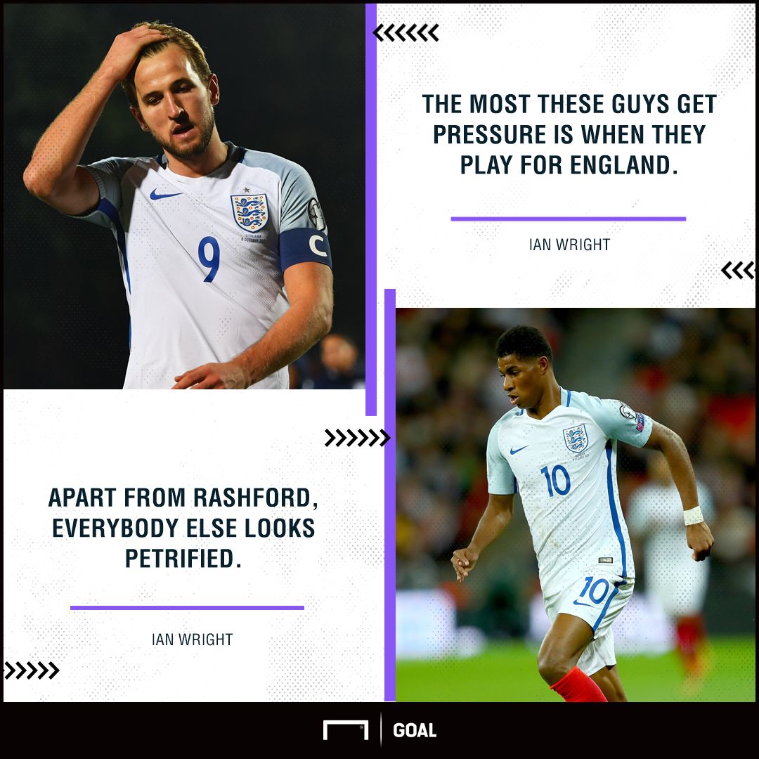 Ian Wright Marcus Rashford England petrified