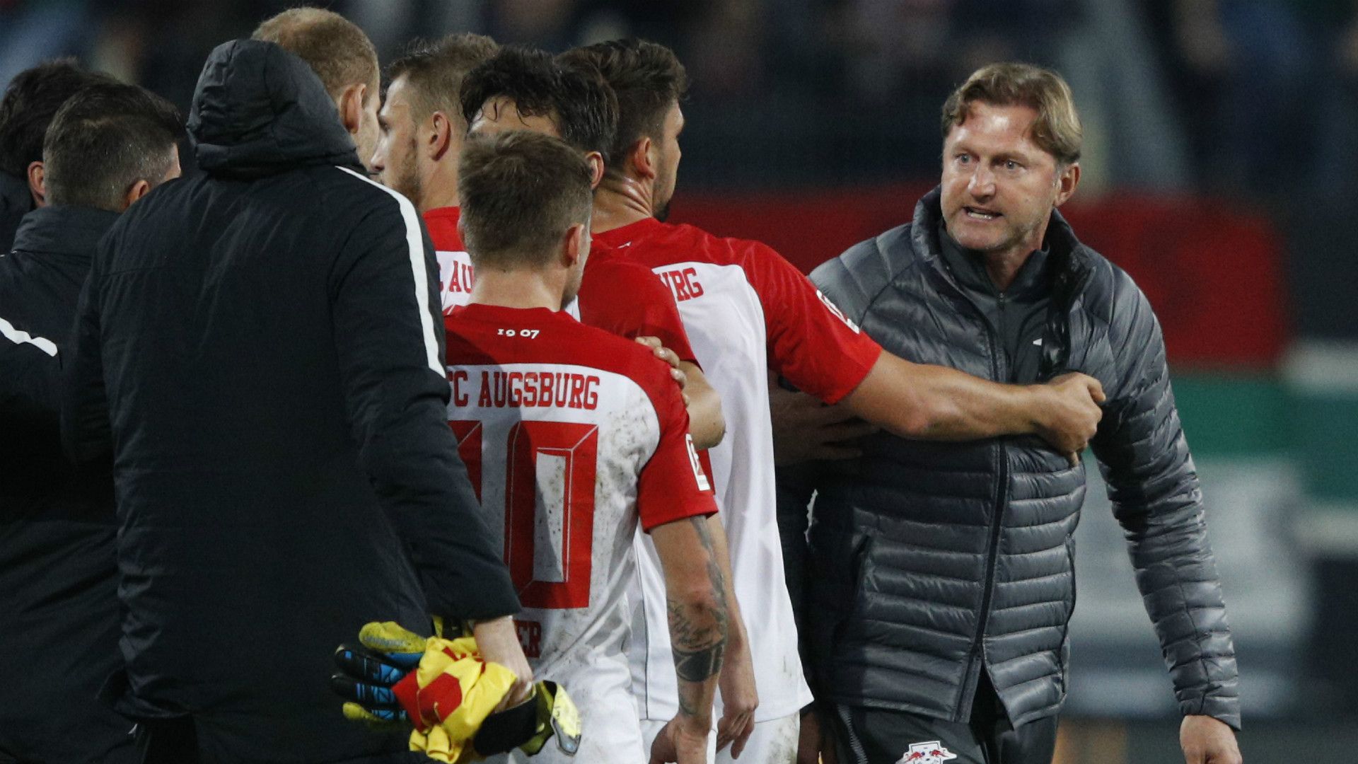 Daniel Baier Ralph Hasenhuttl FC Augsburg RB Leipzig Bundesliga 20092017