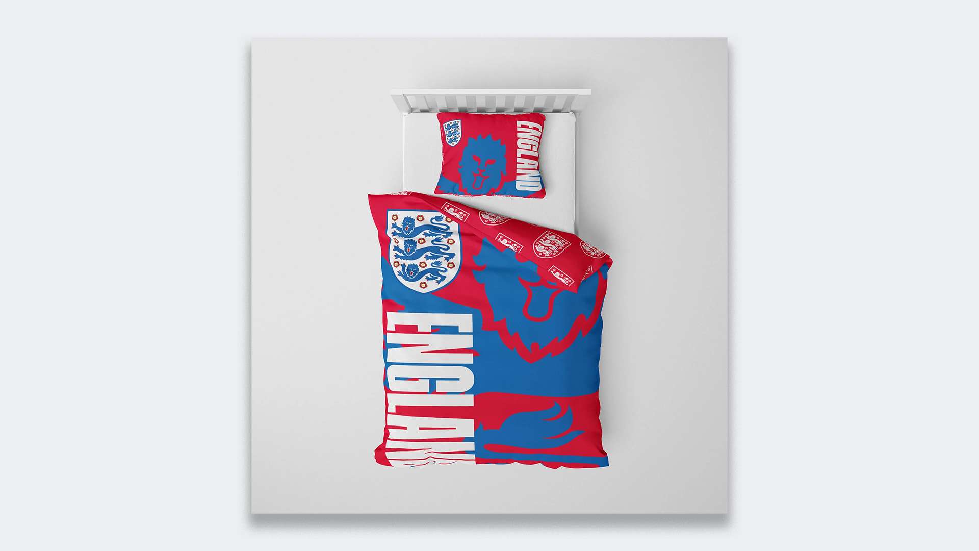 England Slogan Single Duvet Set