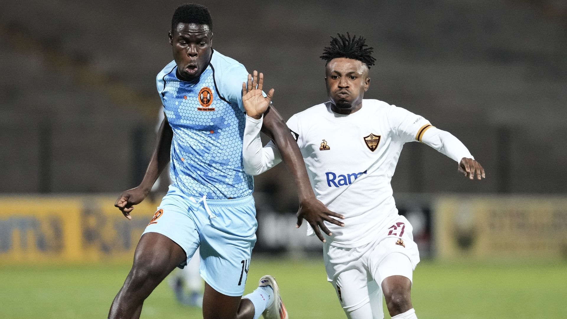 Ibraheem Jabaar and Rodney Maphangule, Stellenbosch vs Polokwane City
