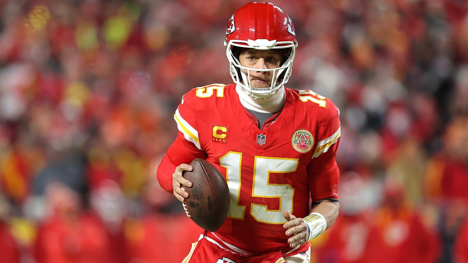 Patrick Mahomes #15 of the Kansas City Chiefs 