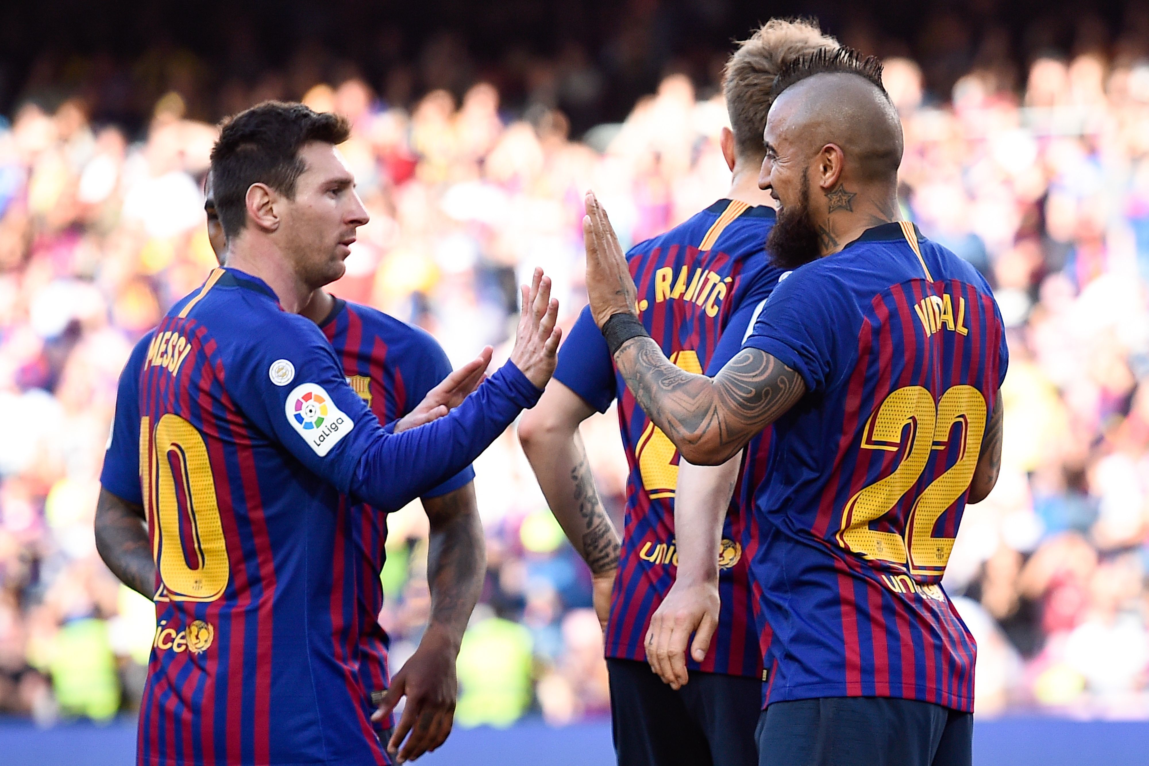 Messi Arturo Vidal Barcelona Getafe LaLiga