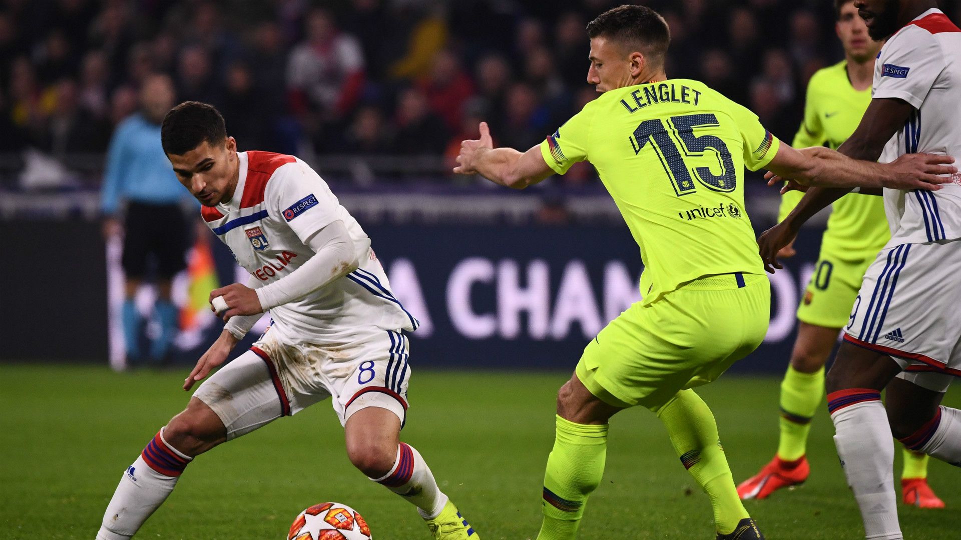 LENGLET LYON BARCELONA CHAMPIONS LEAGUE