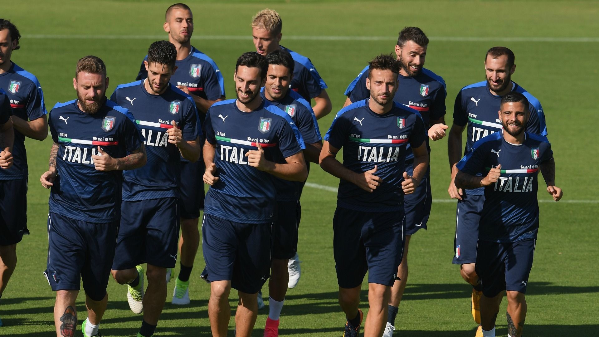 Italy training session