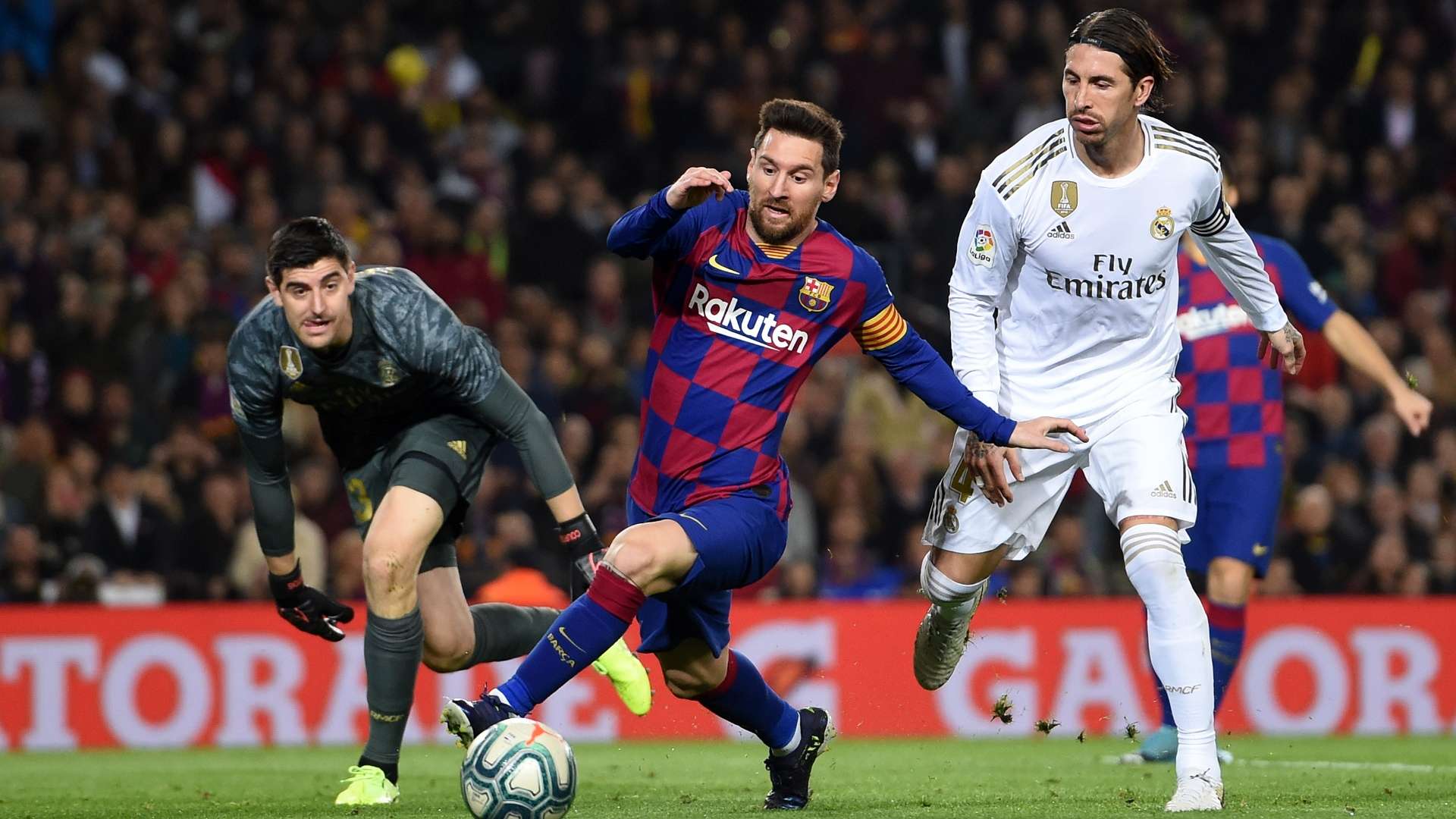Thibaut Courtois, Lionel Messi, Sergio Ramos, El Clasico