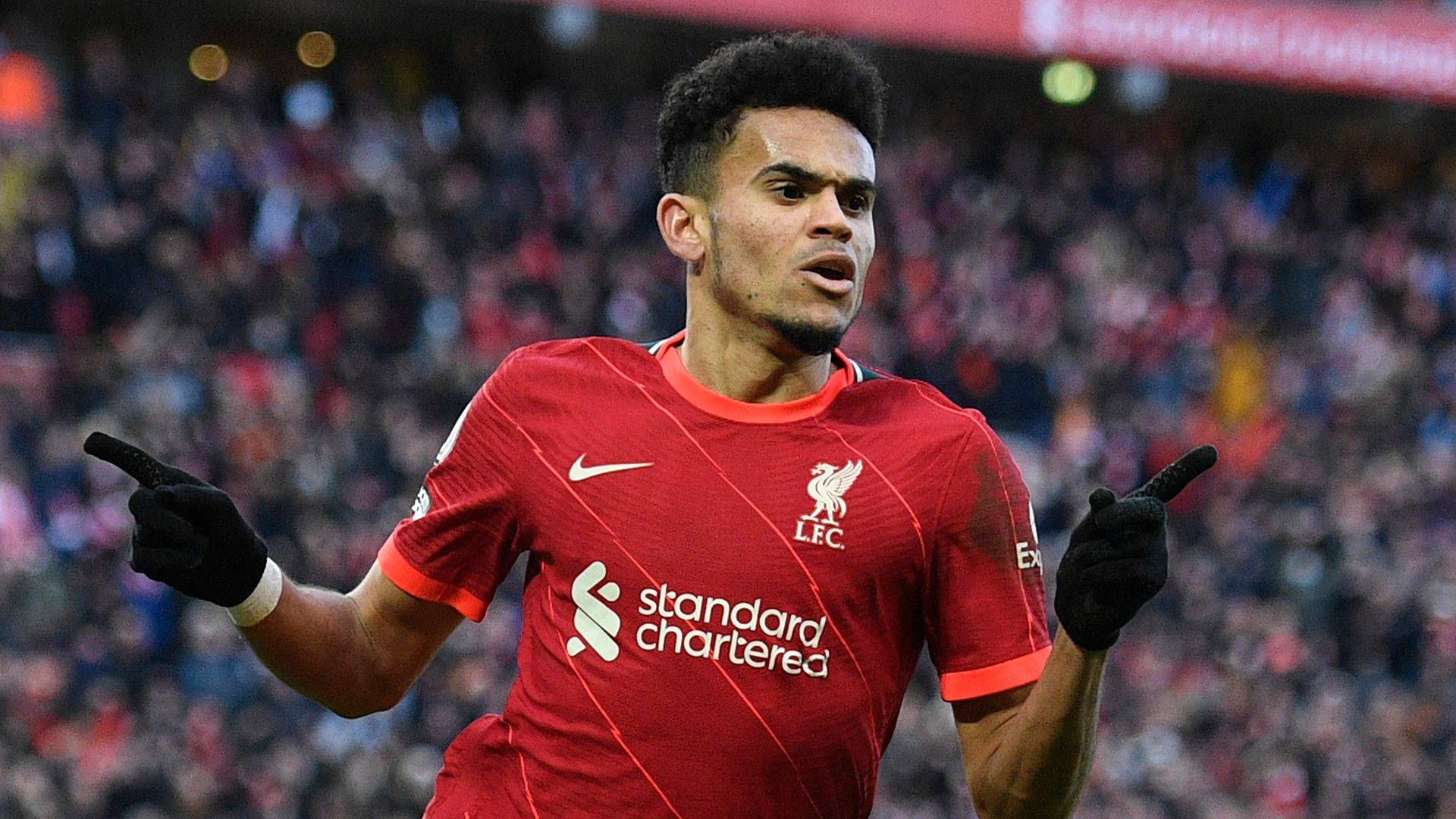 Luis Diaz Liverpool Norwich Premier League 2021-22 