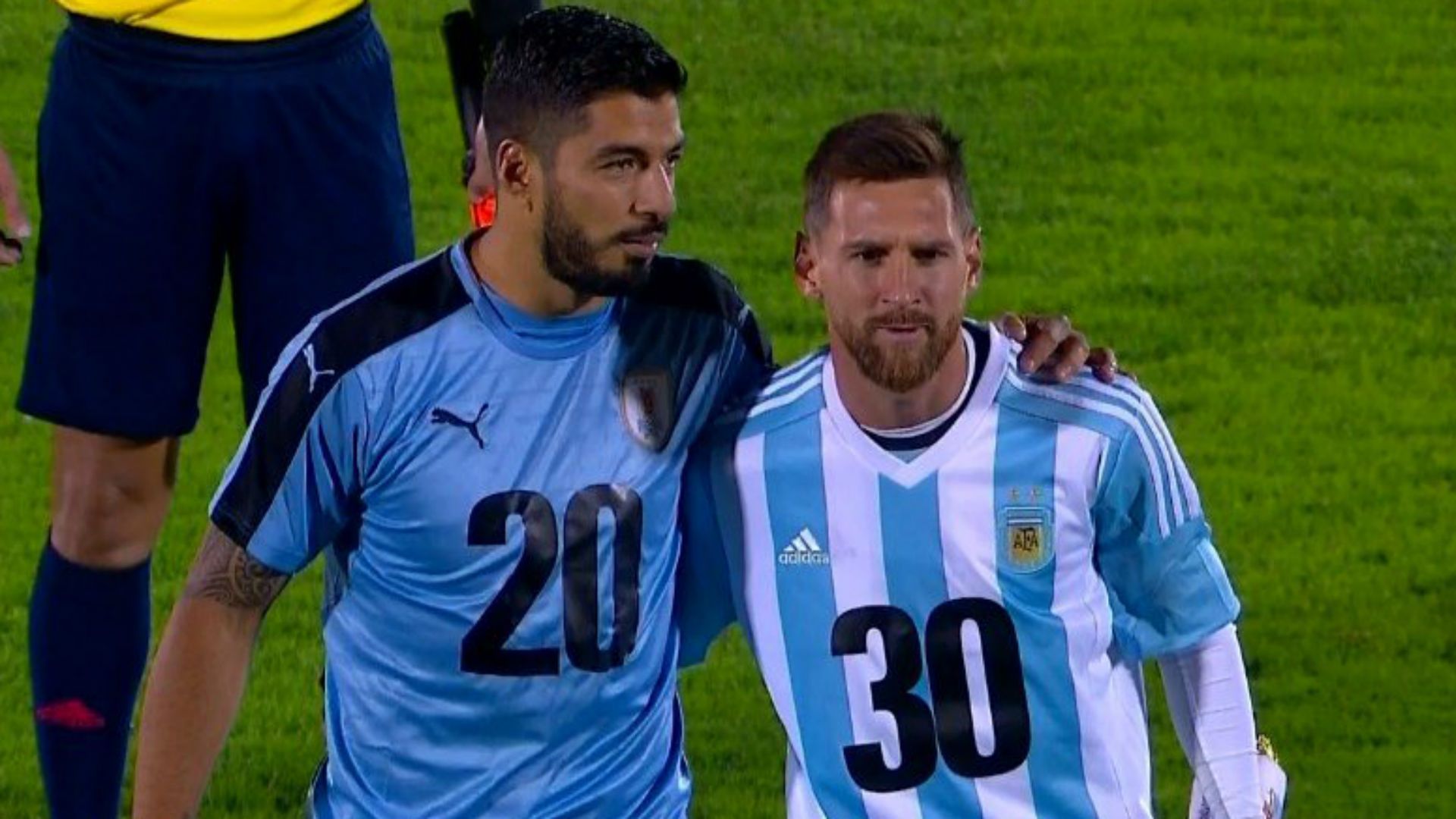 Luis Suarez Lionel Messi Uruguay Argentina Eliminatorias Sudamericanas 31082017