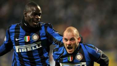 Mario Balotelli Wesley Sneijder Inter 2009-2010