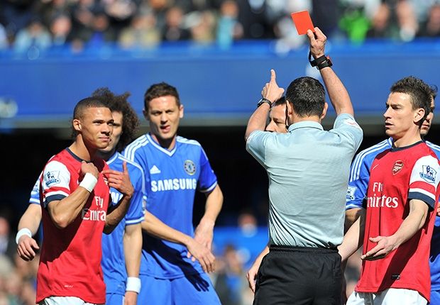 Kieran Gibbs Andre Marriner Chelsea Arsenal Premier League 03222014