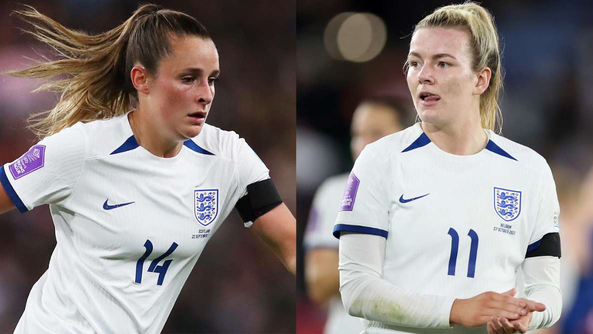 Ella Toone Lauren Hemp England Women split