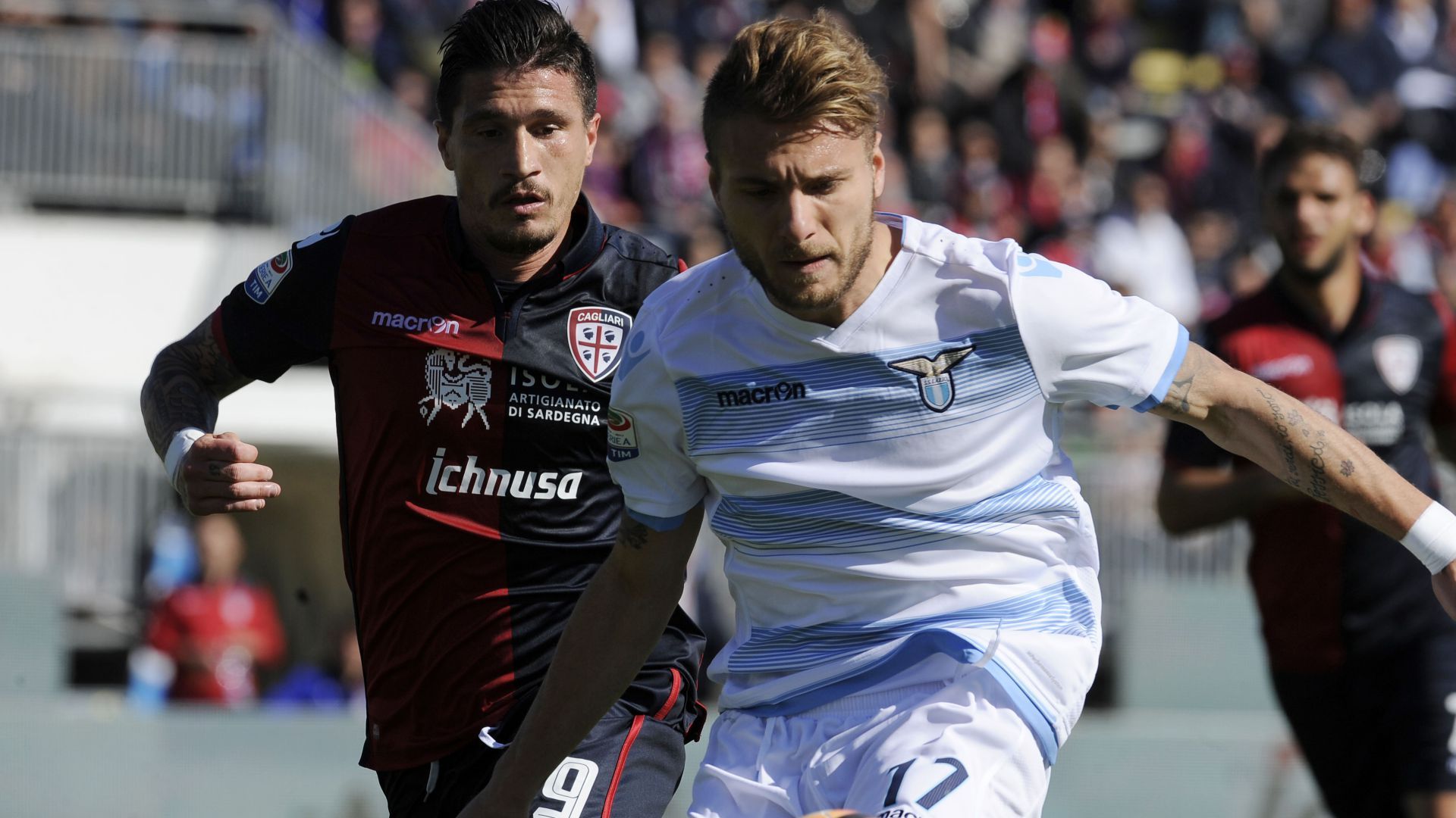 Pisacane Immobile Cagliari Lazio Serie A