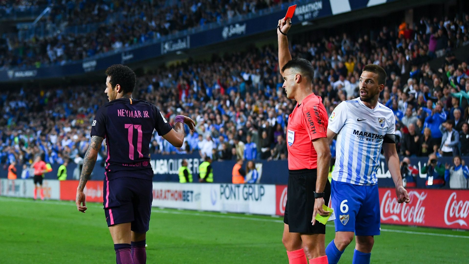 Neymar Malaga Barcelona La Liga