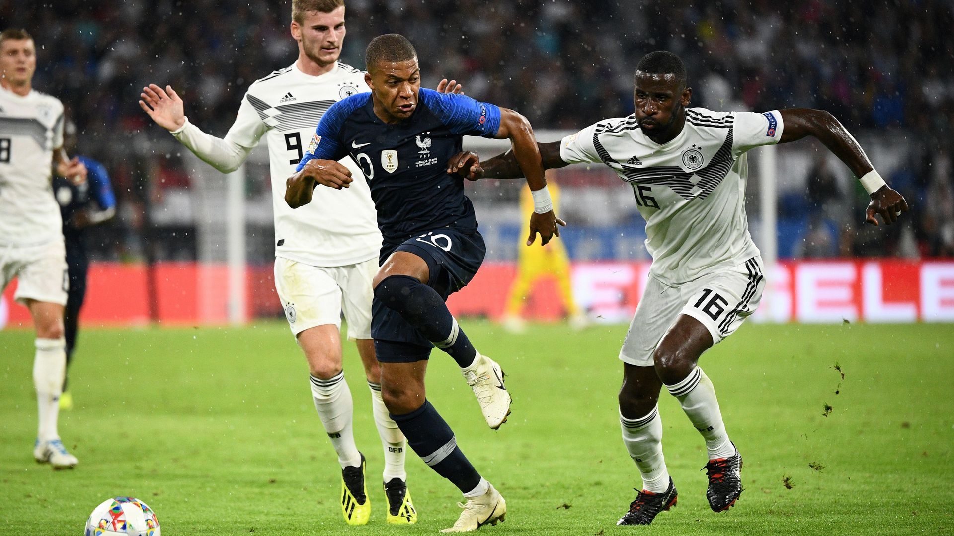 Antonio Rüdiger Kylian Mbappe Germany France