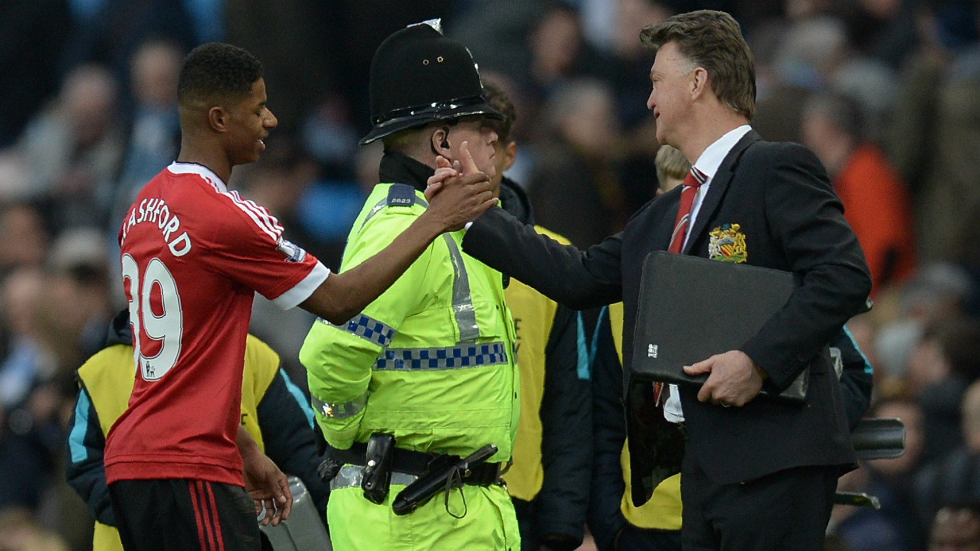 Marcus Rashford Louis van Gaal 2016