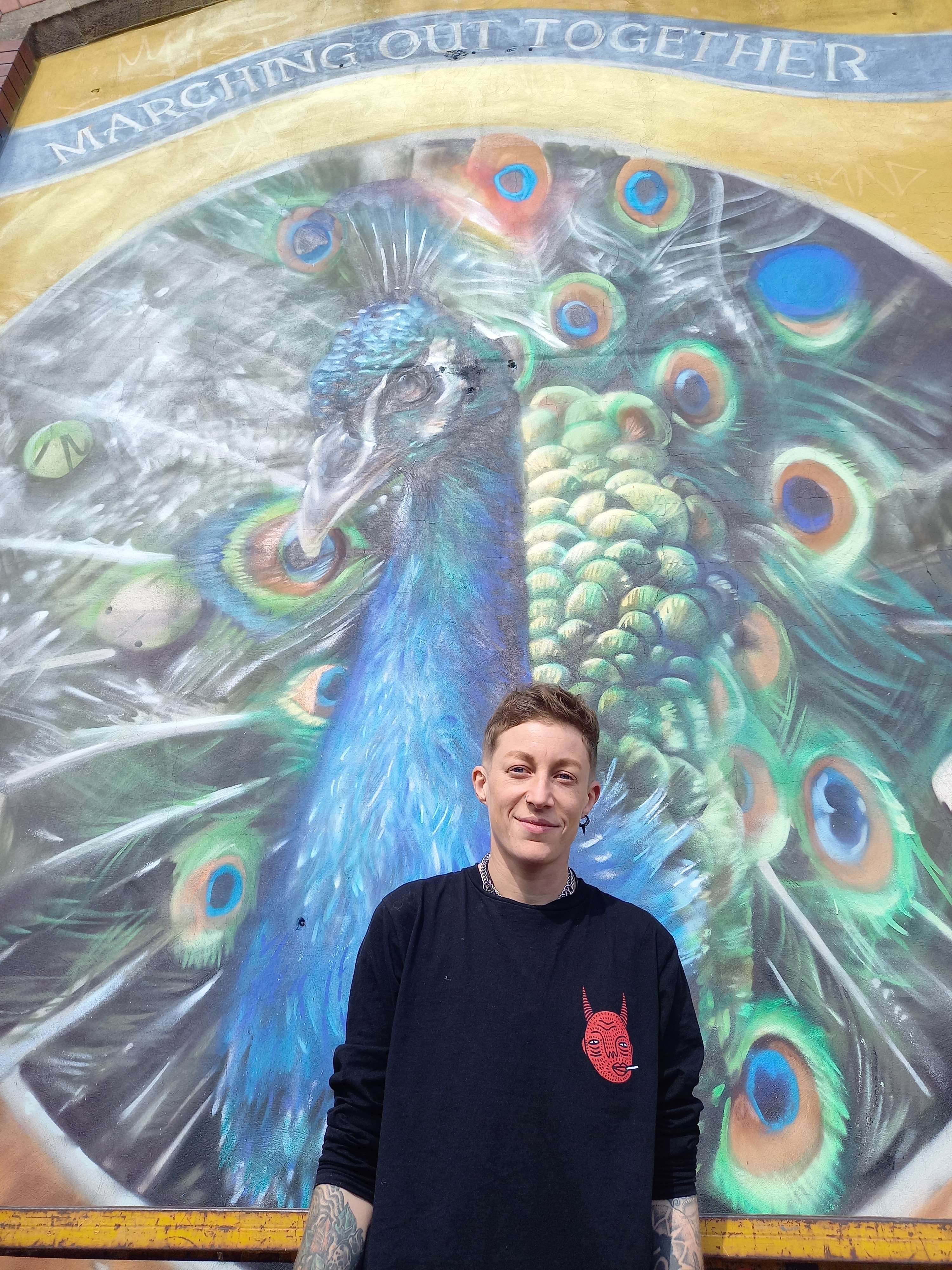 Leeds peacock artist CBLOXX