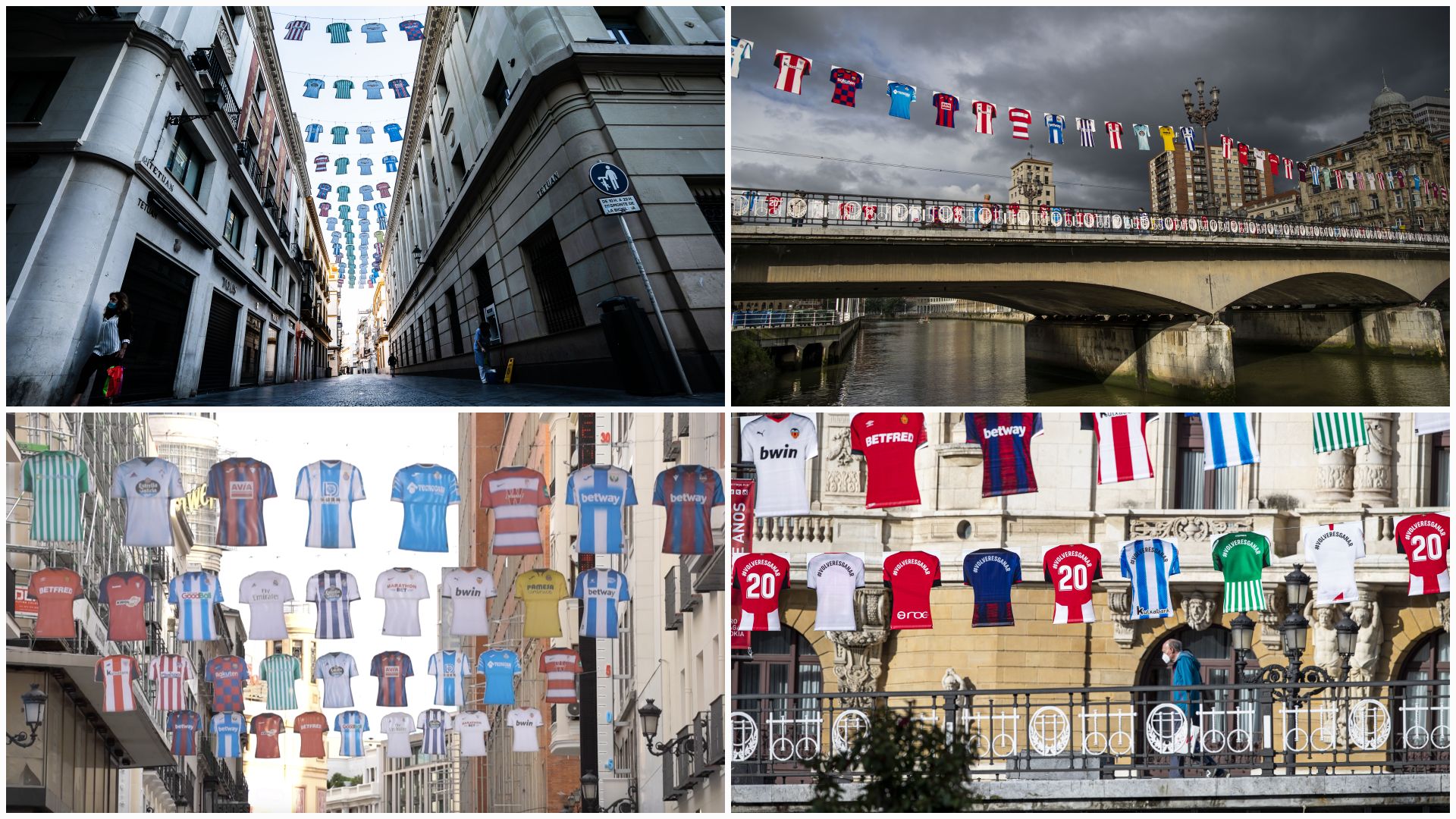 camisetas en las calles