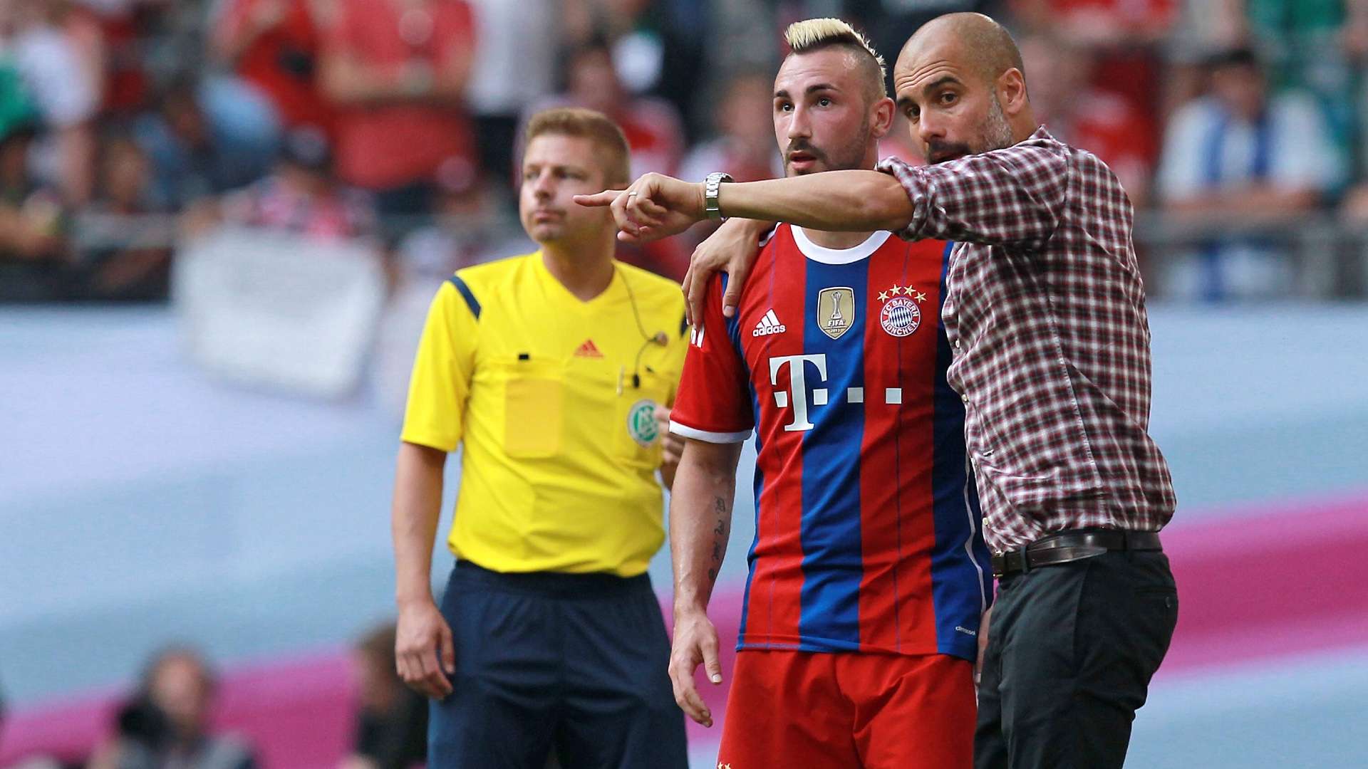 ONLY GERMANY Diego Contento Pep Guardiola Bayern Munchen 2014