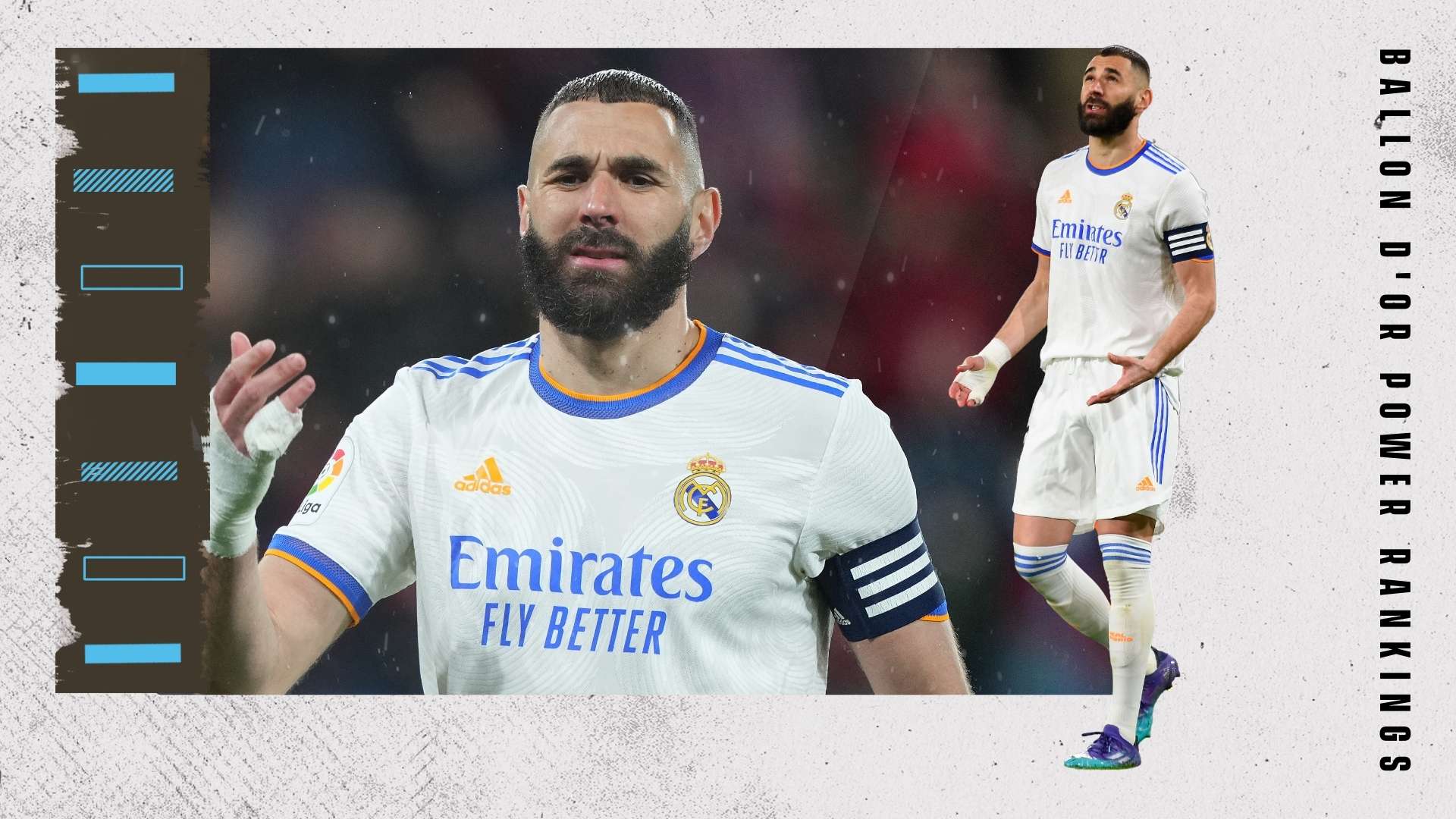 Karim Benzema Ballon d'Or Rankings GFX