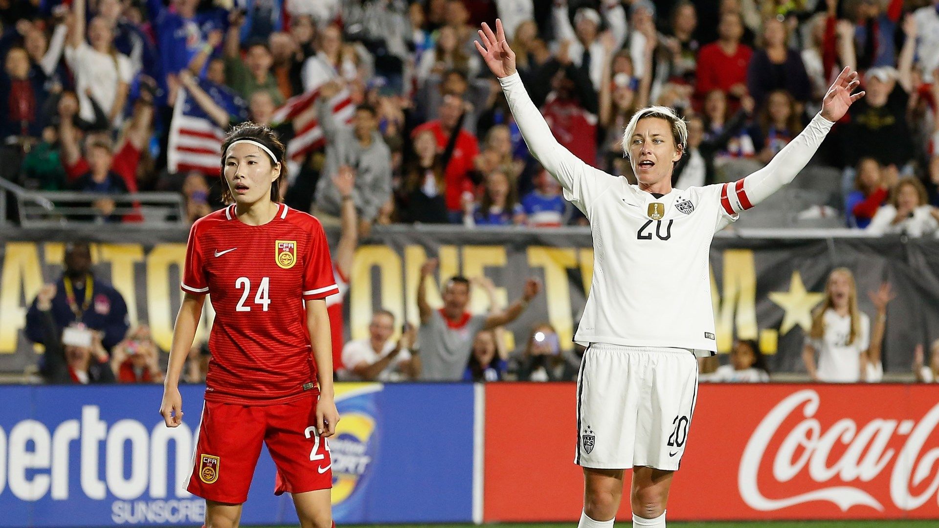 Abby Wambach USWNT vs China PR