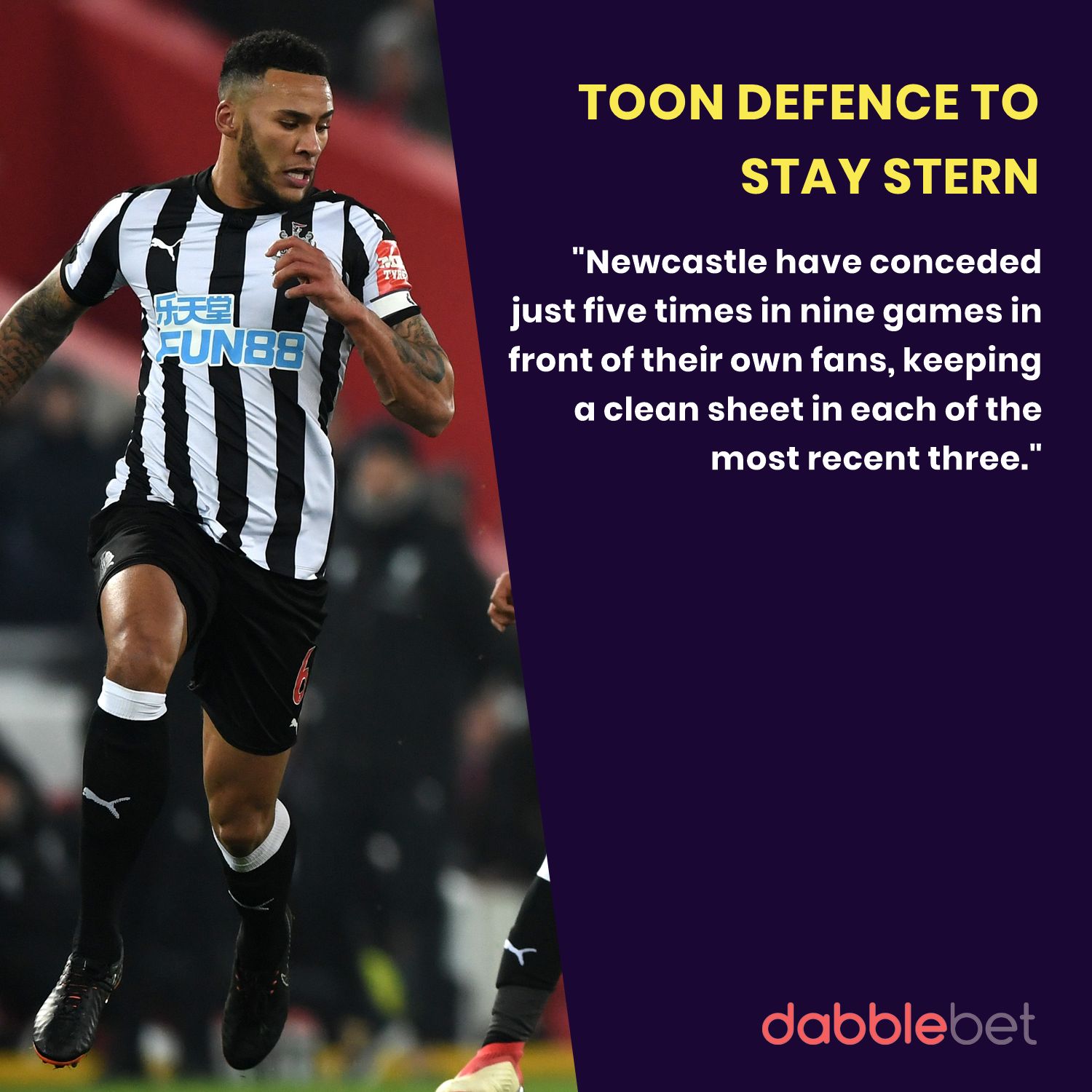 Newcastle Arsenal graphic