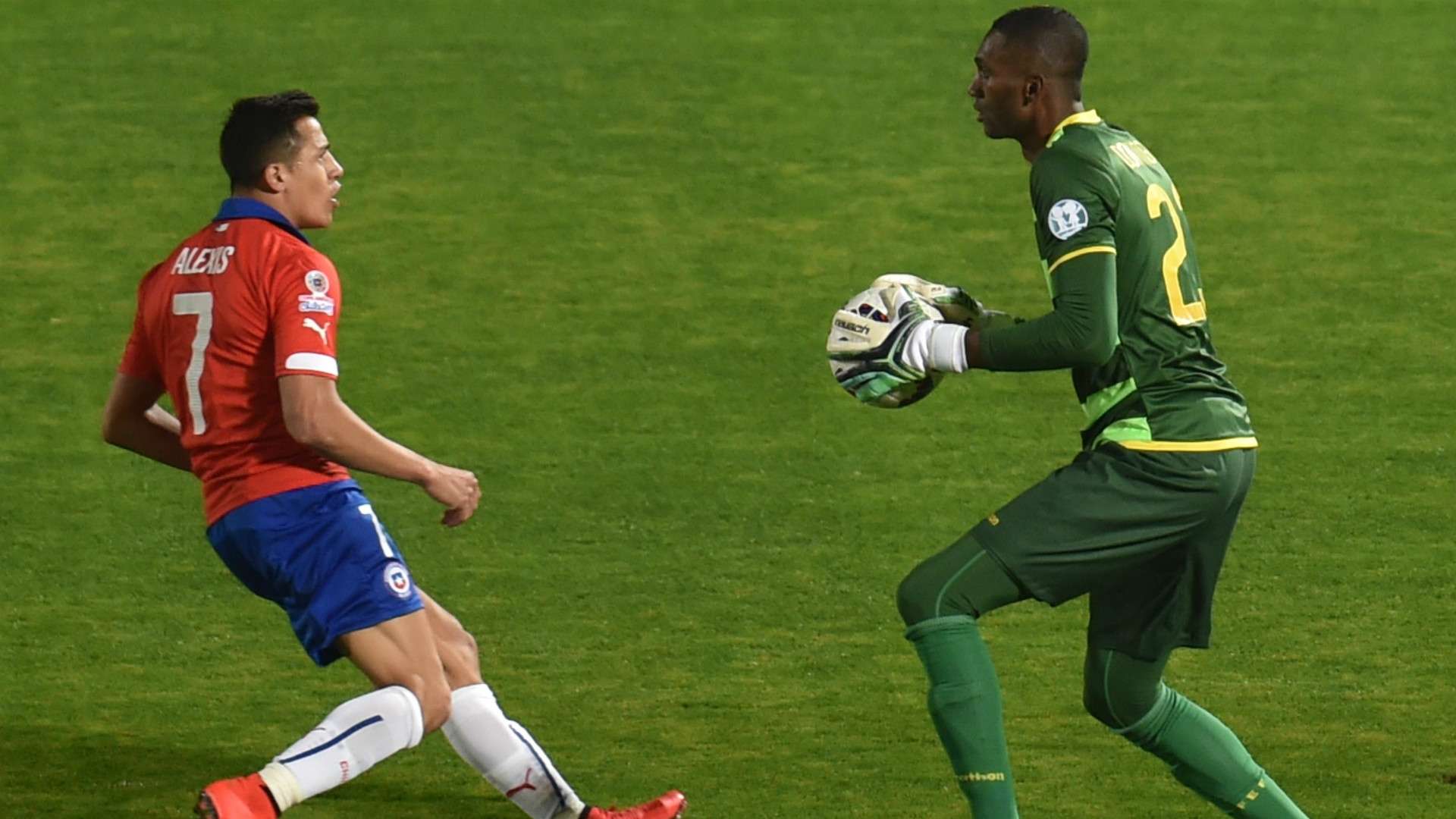 Alexander Dominguez Alexis Sanchez Chile Ecuador Santiago Copa America 11062015
