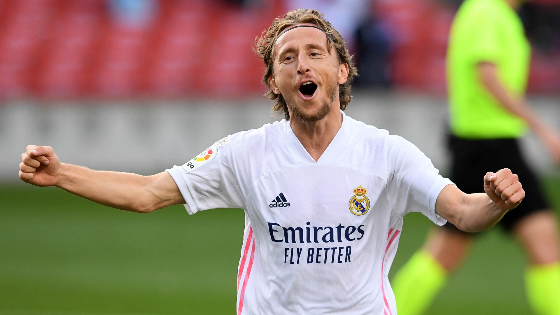 Luka Modric celebrates