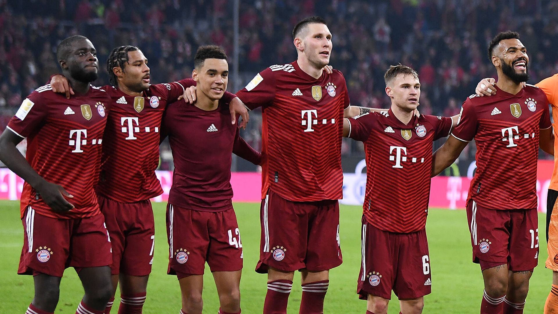 GER ONLY Upamecano Gnabry Musiala Süle Kimmich Choupo-Moting FC Bayern 2021