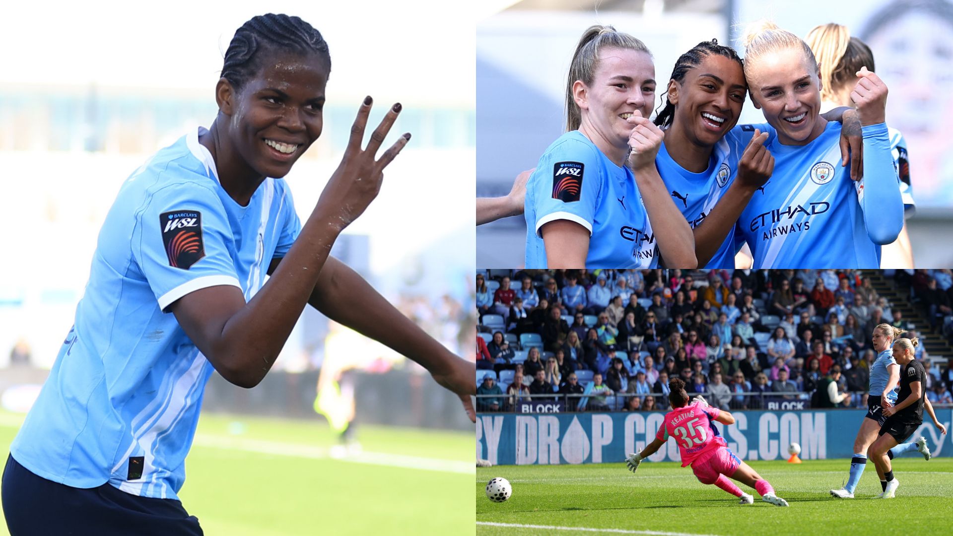 Khadija Shaw Man City Women composite