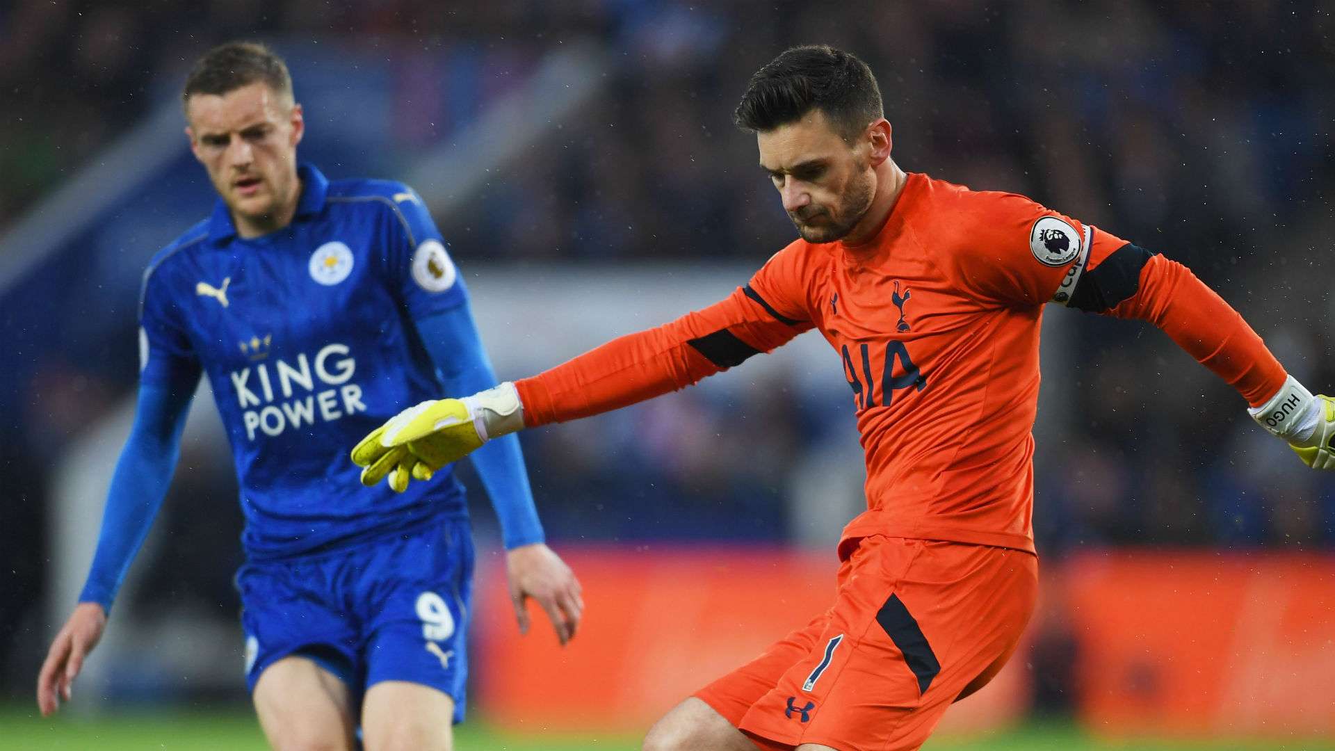 Jamie Vardy Leicester Hugo Lloris Tottenham