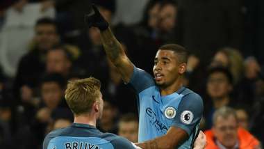 Gabiel Jesus Kevin De Bruyne Manchester City 01022017