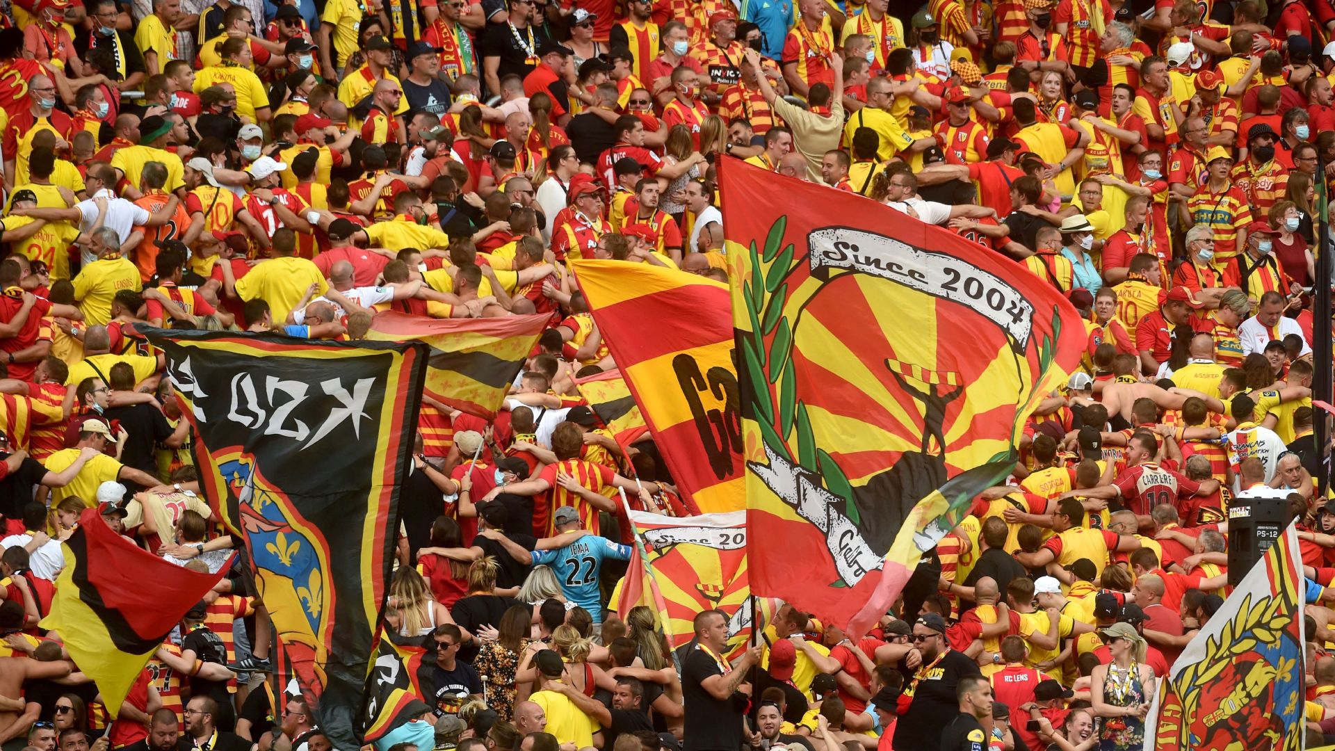 Bollaert-Delelis supporters Lens-Saint-Etienne