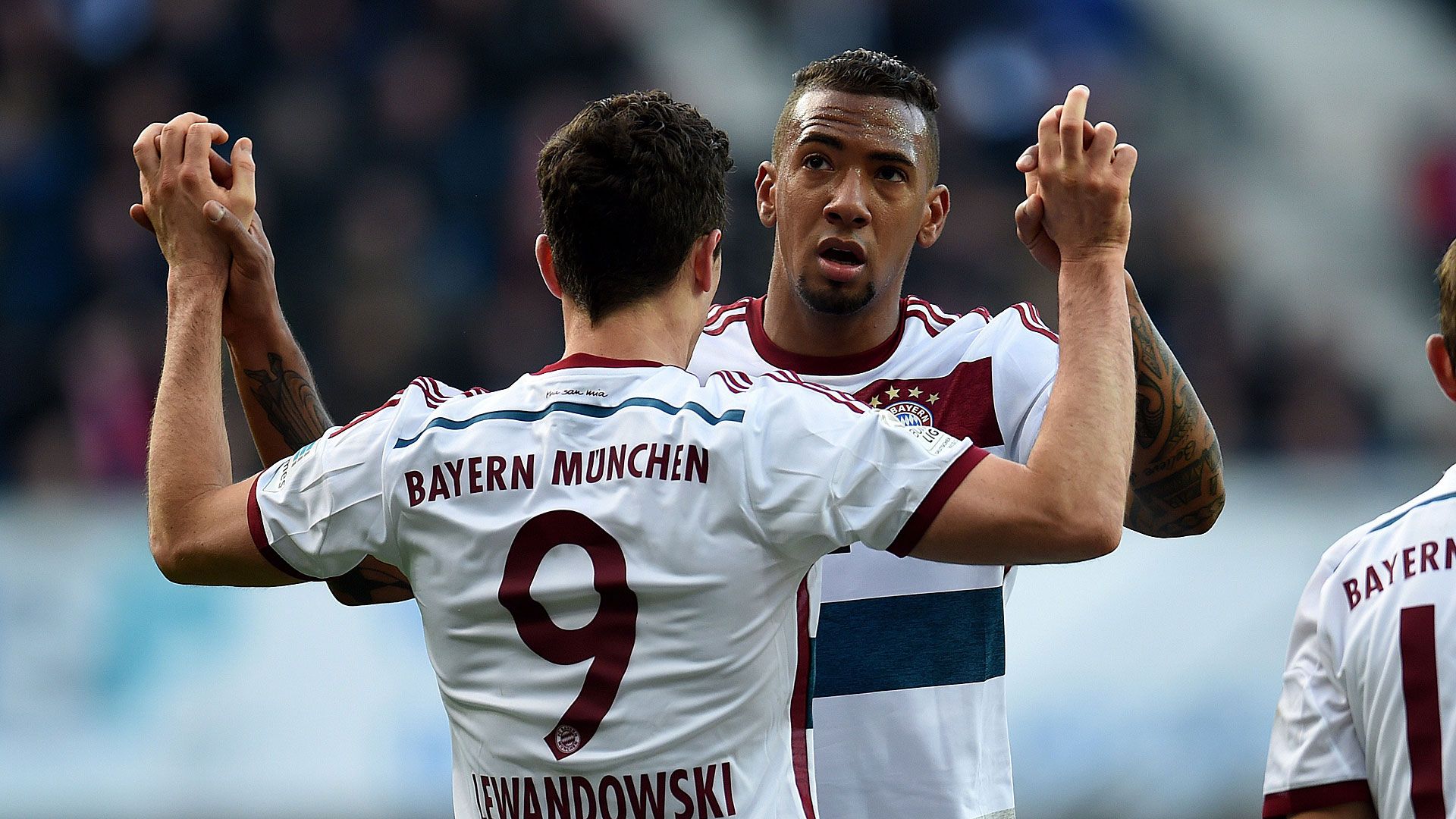 Robert Lewandowski Jerome Boateng FC Bayern München Bundesliga 21022015