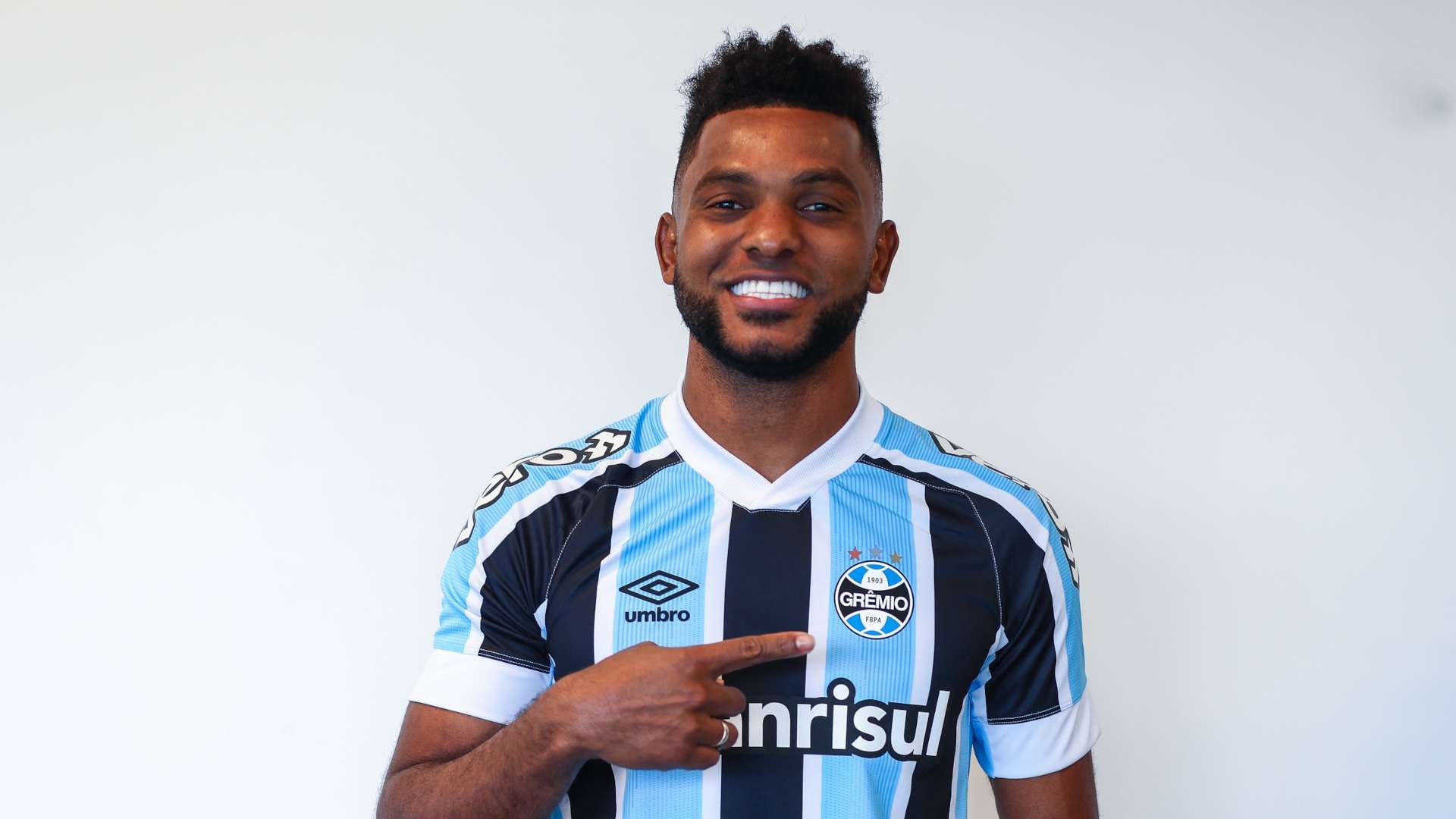 Miguel Borja apresentado no Grêmio, 05082021