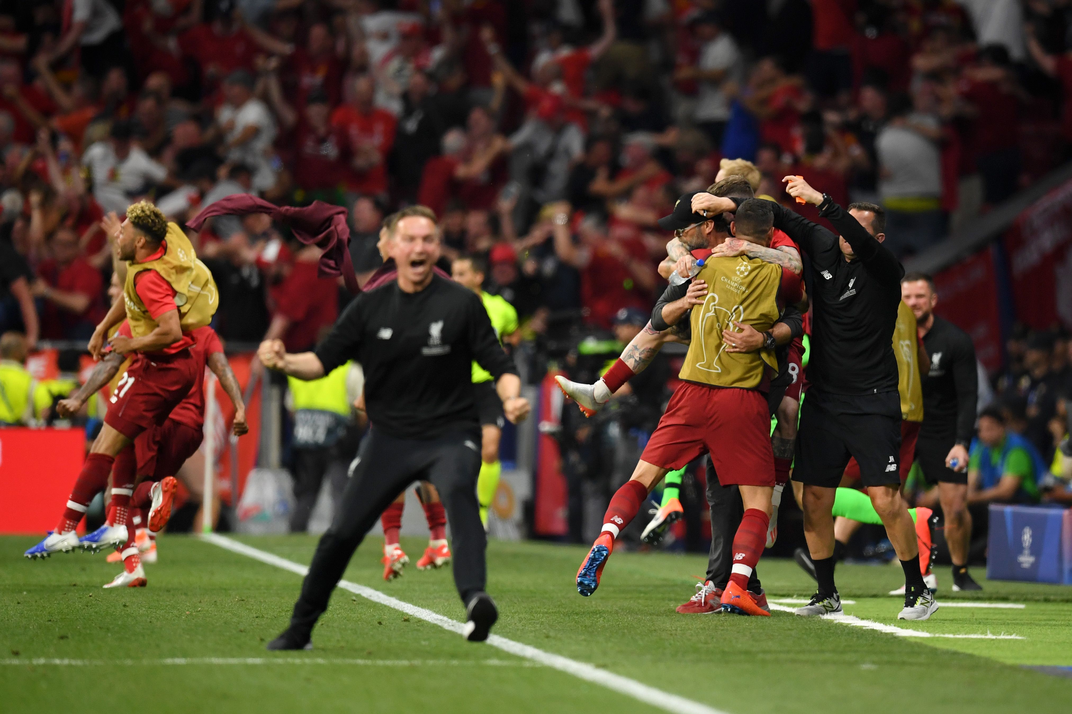 Jurgen Klopp Tottenham 0-2 Liverpool Champions League Final 2018/2019