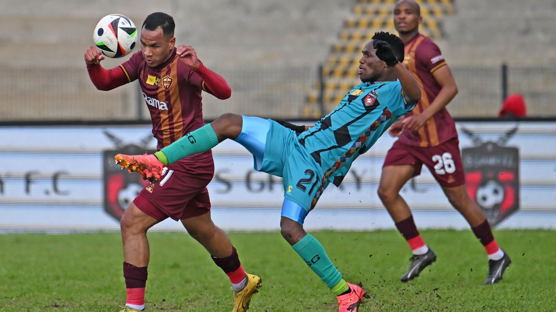 Fawaaz Basadie & Kamogelo Sebelebele, Stellenbosch FC vs TS Galaxy, August 2024