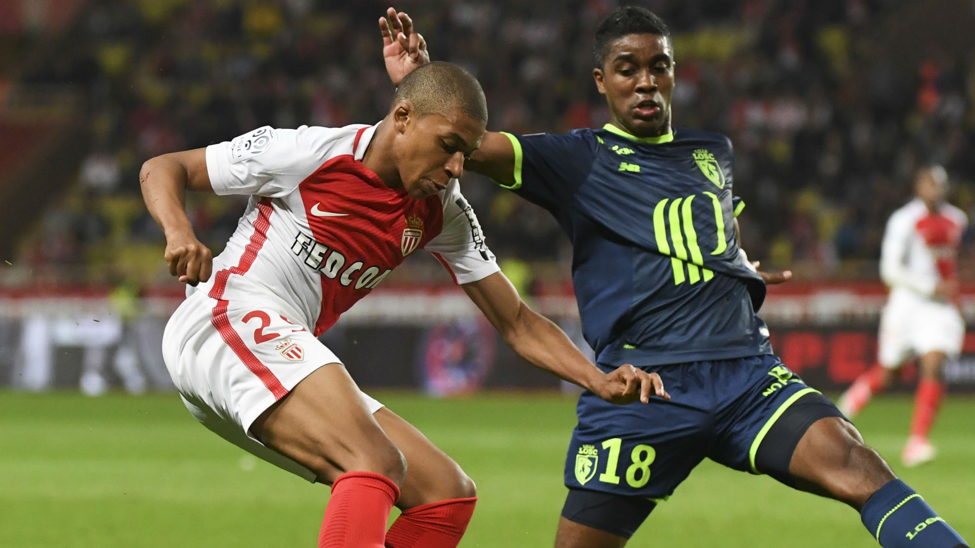 Kylian Mbappe Franck Beria Monaco Lille Ligue 1 14052017