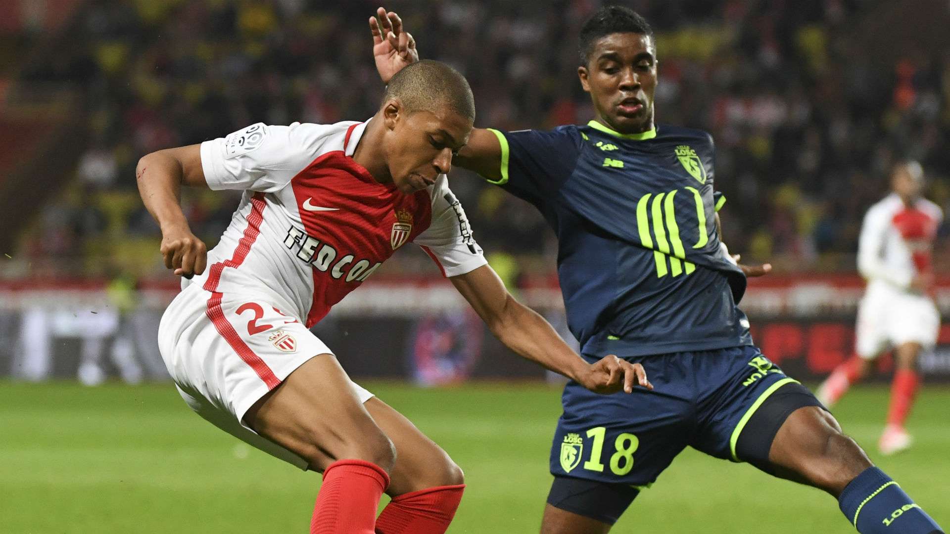 Kylian Mbappe Franck Beria Monaco Lille Ligue 1 14052017