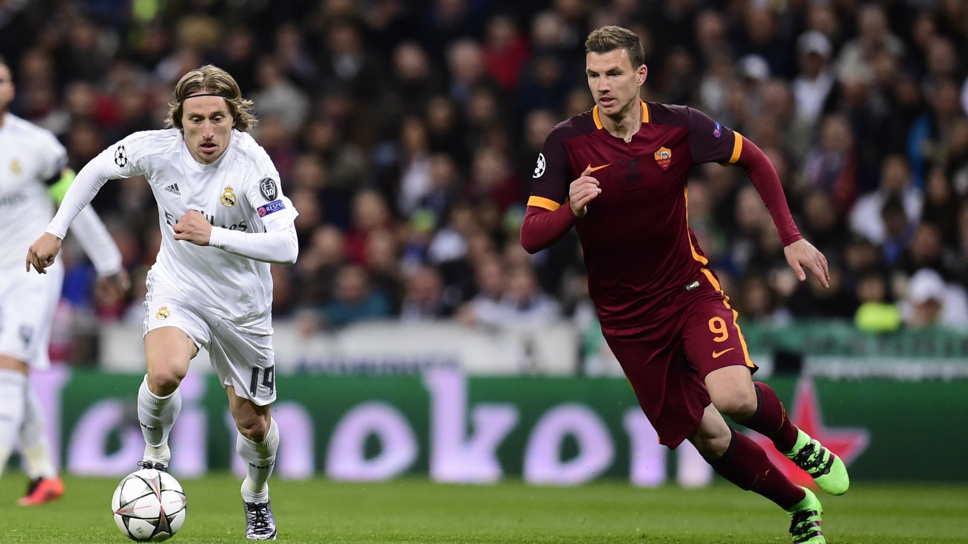 Luka Modric Edin Dzeko Real Roma