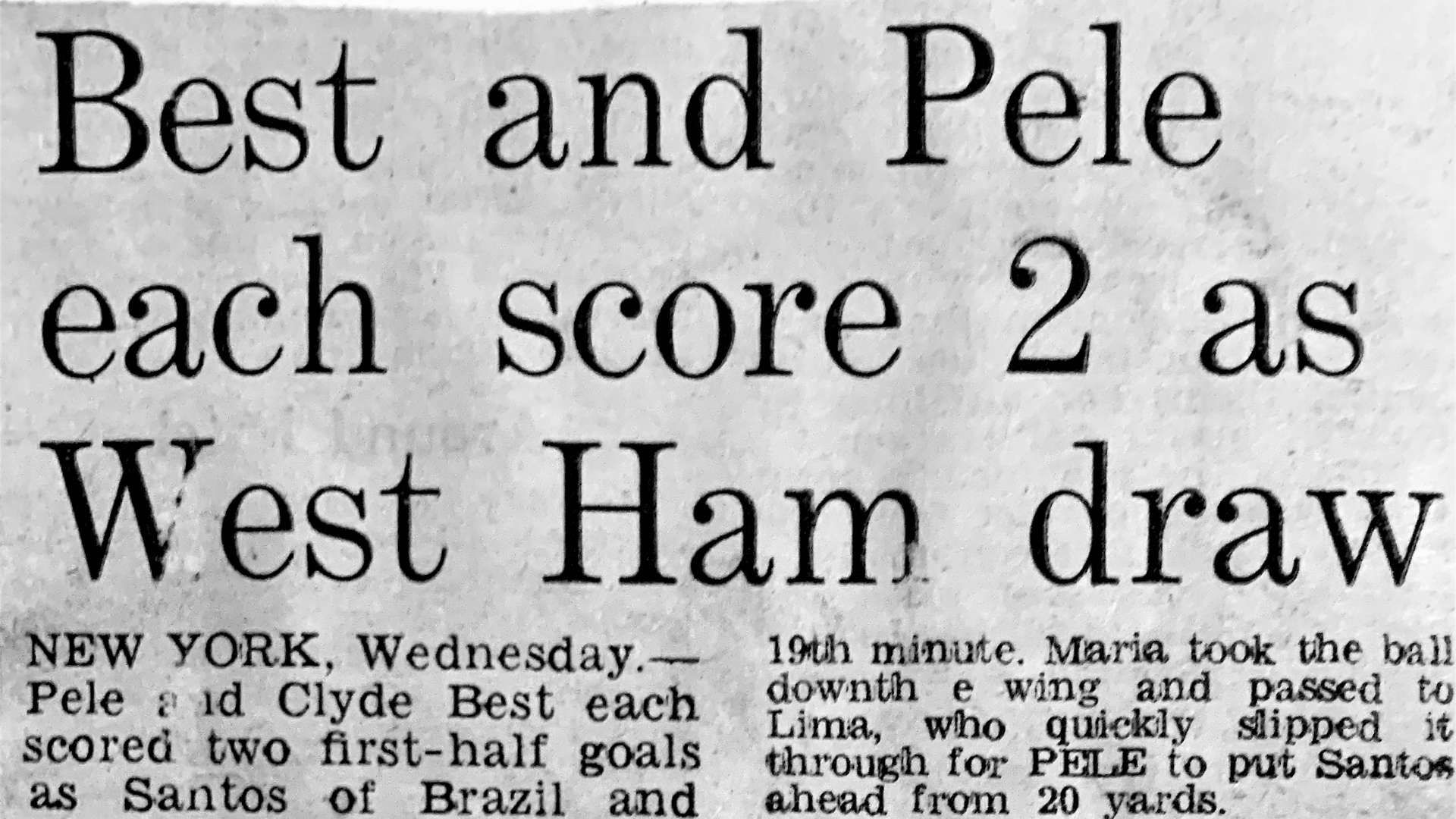 West Ham Headline