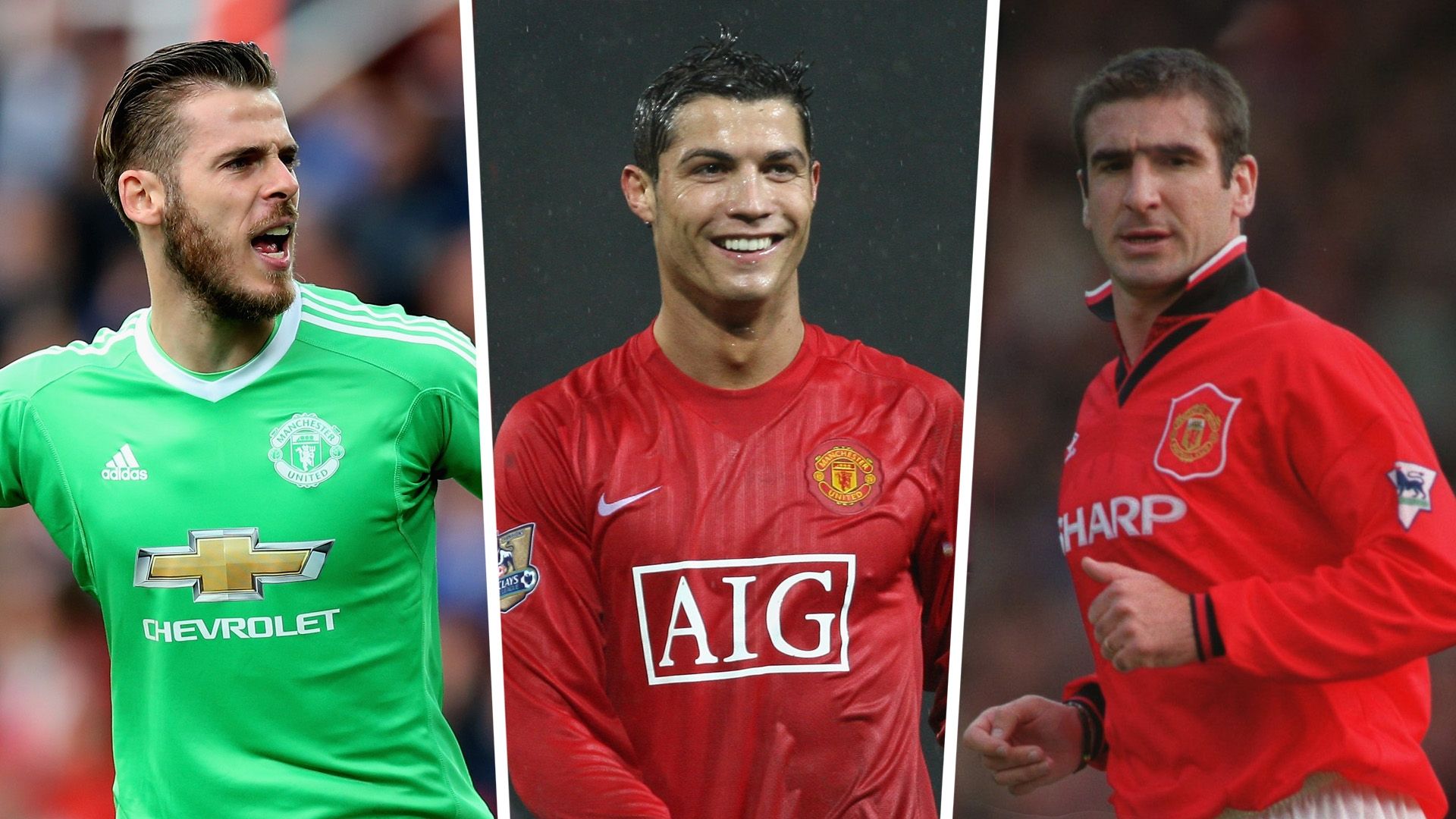 David de Gea Cristiano Ronaldo Eric Cantona Manchester United Split